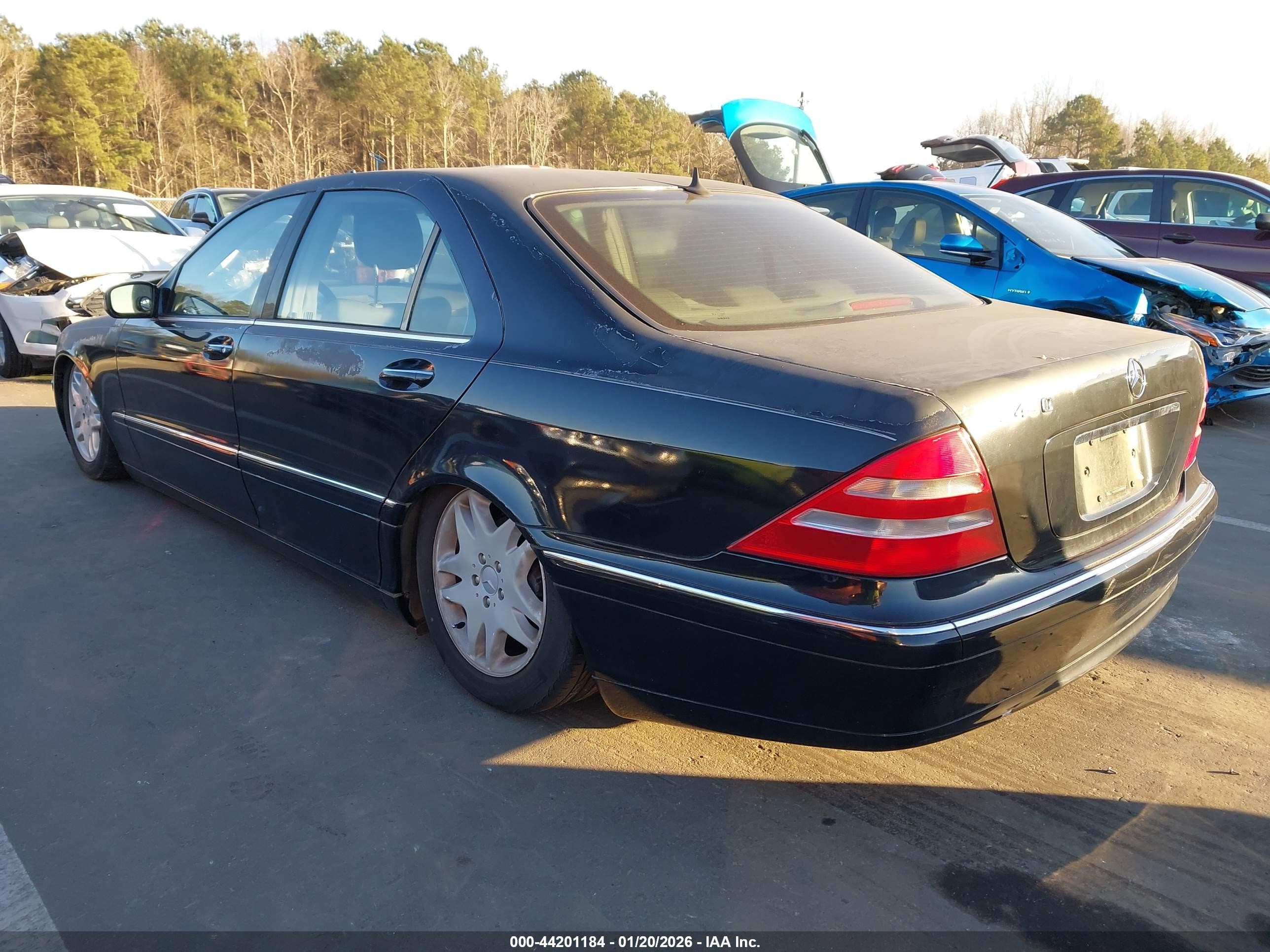 2000 Mercedes-benz S 430   Черный vin: WDBNG70J4YA129432
