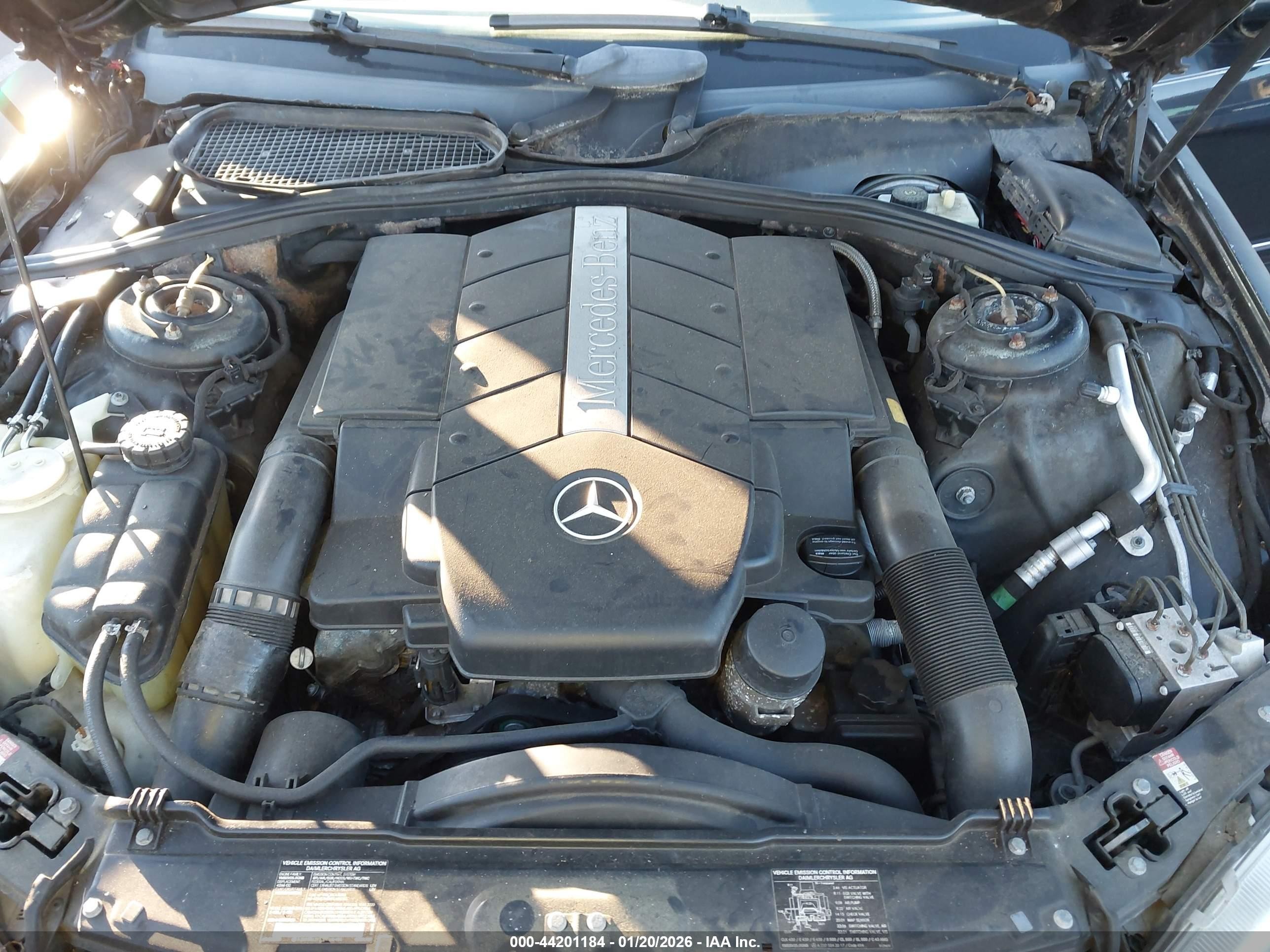 2000 Mercedes-benz S 430   Черный vin: WDBNG70J4YA129432