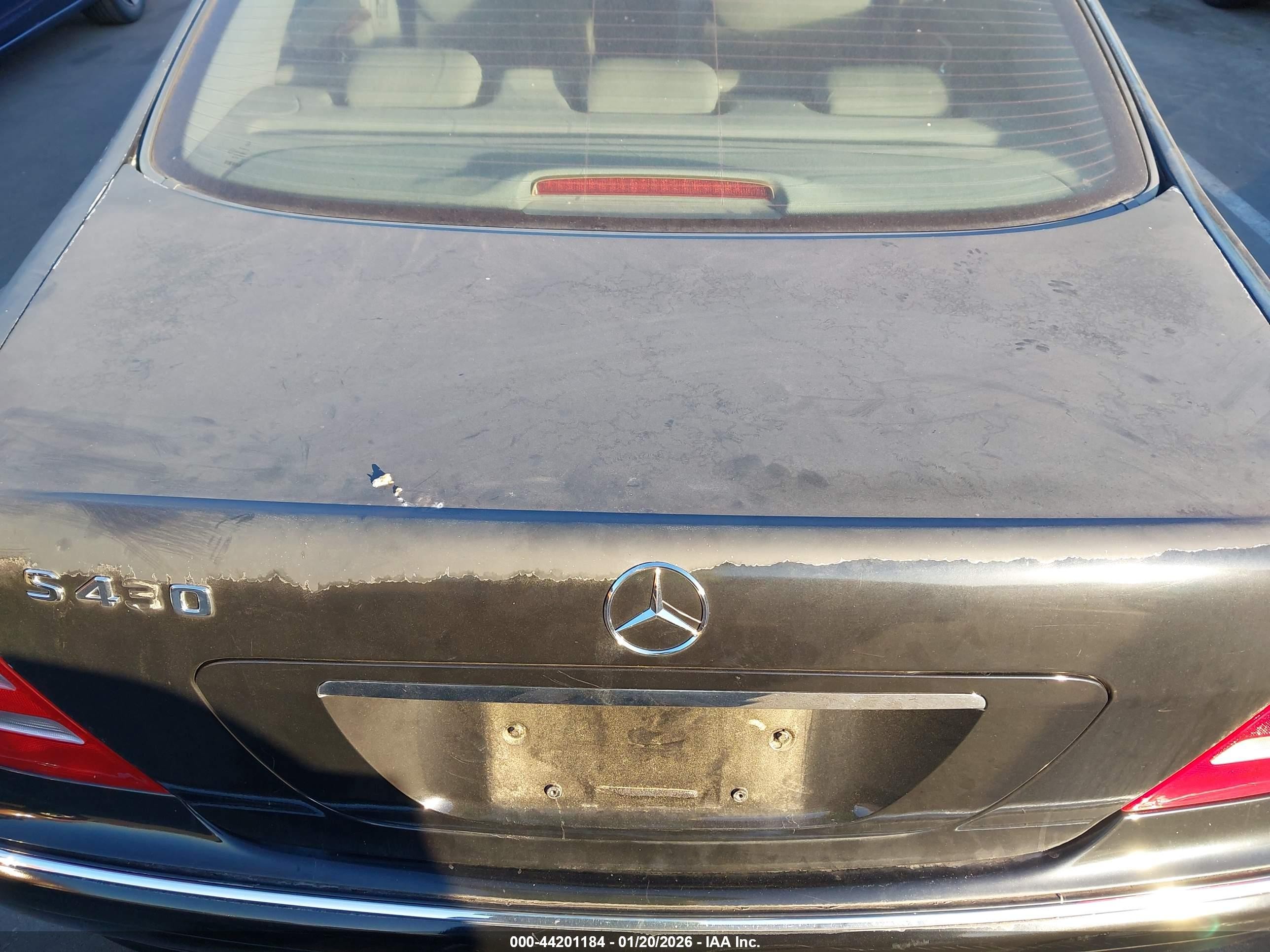 2000 Mercedes-benz S 430   Черный vin: WDBNG70J4YA129432