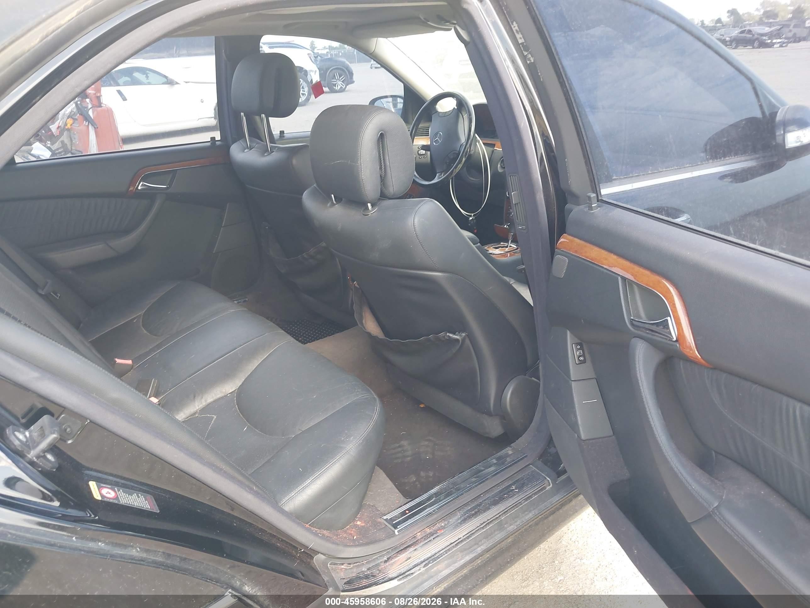 2006 Mercedes-benz S 430   Black vin: WDBNG70J56A474952