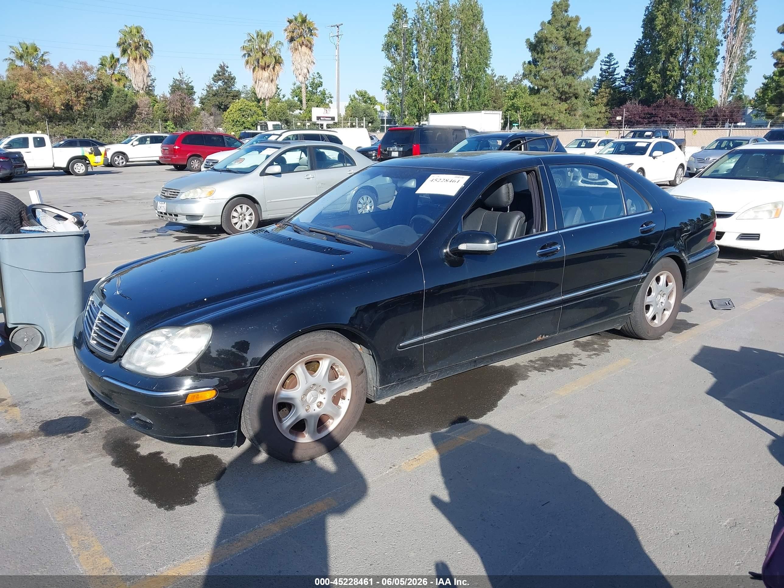 2001 Mercedes-benz S 430 Black vin: WDBNG70J61A134900