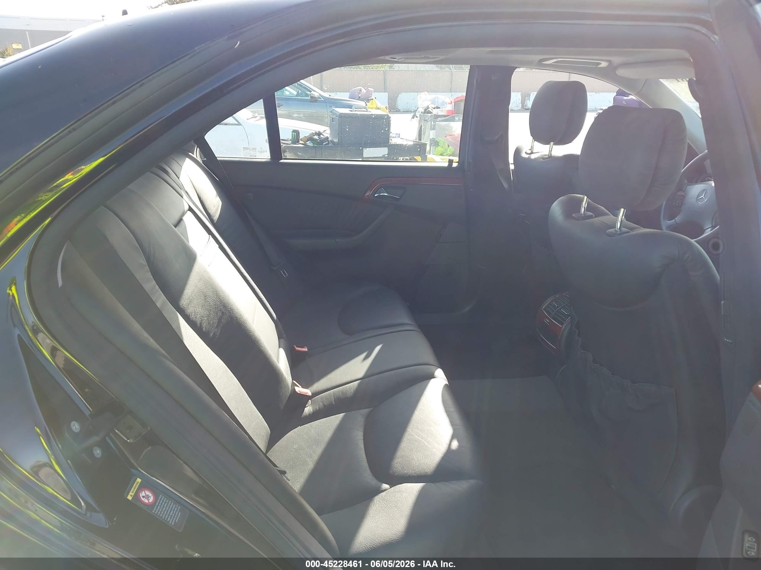 2001 Mercedes-benz S 430 Black vin: WDBNG70J61A134900