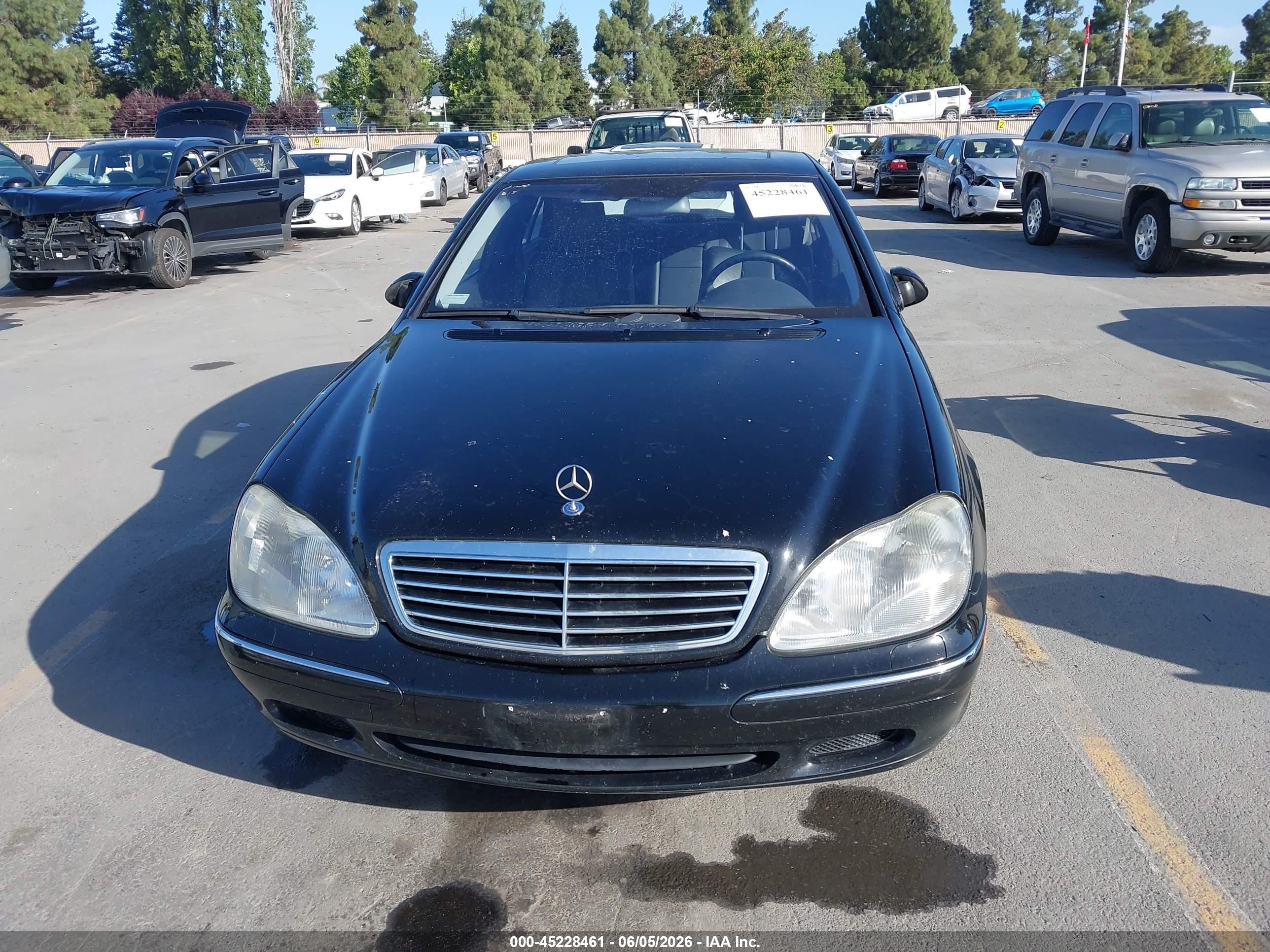 2001 Mercedes-benz S 430 Black vin: WDBNG70J61A134900