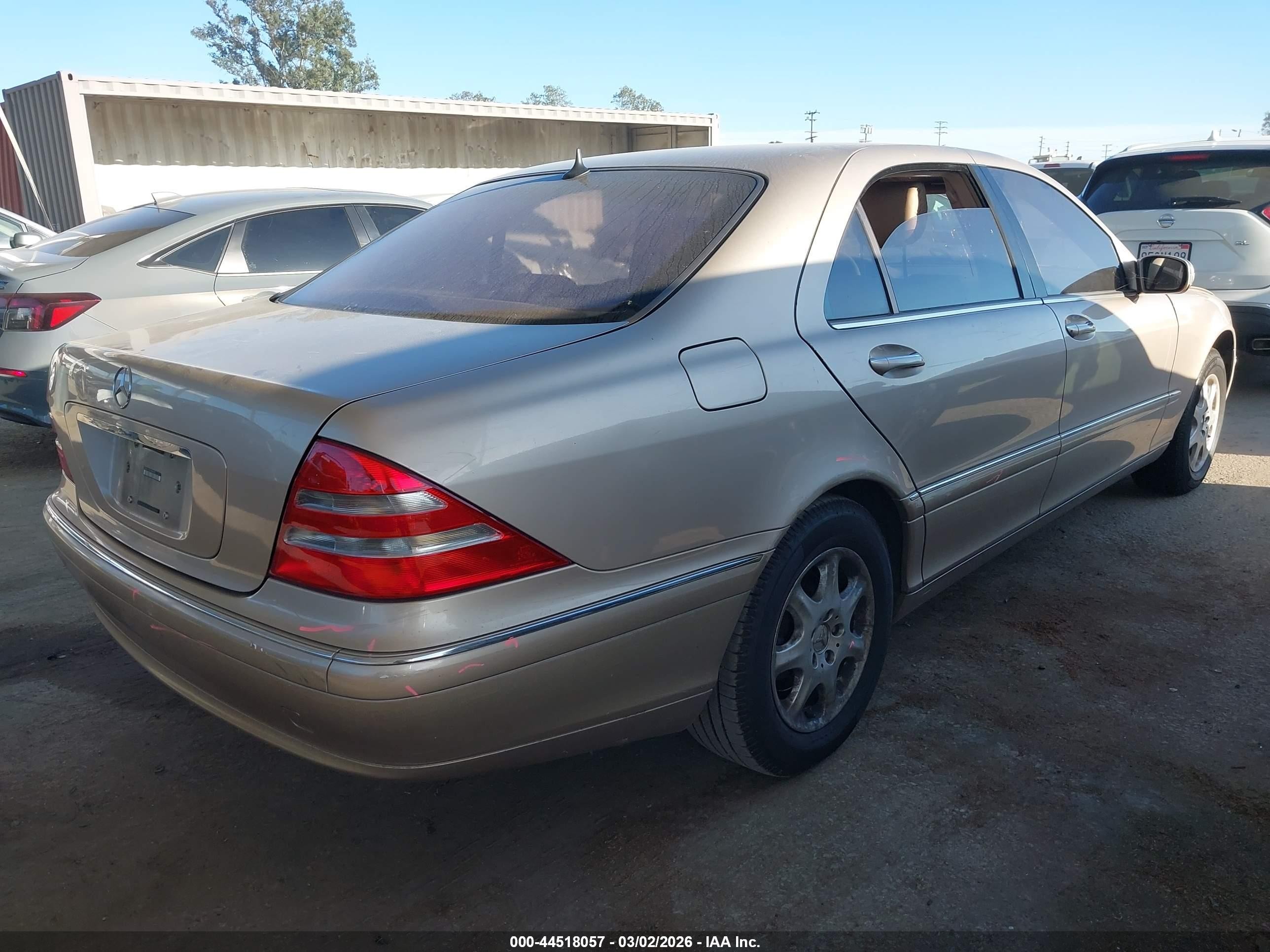 2001 Mercedes-benz S 430   Champagne vin: WDBNG70J61A189945