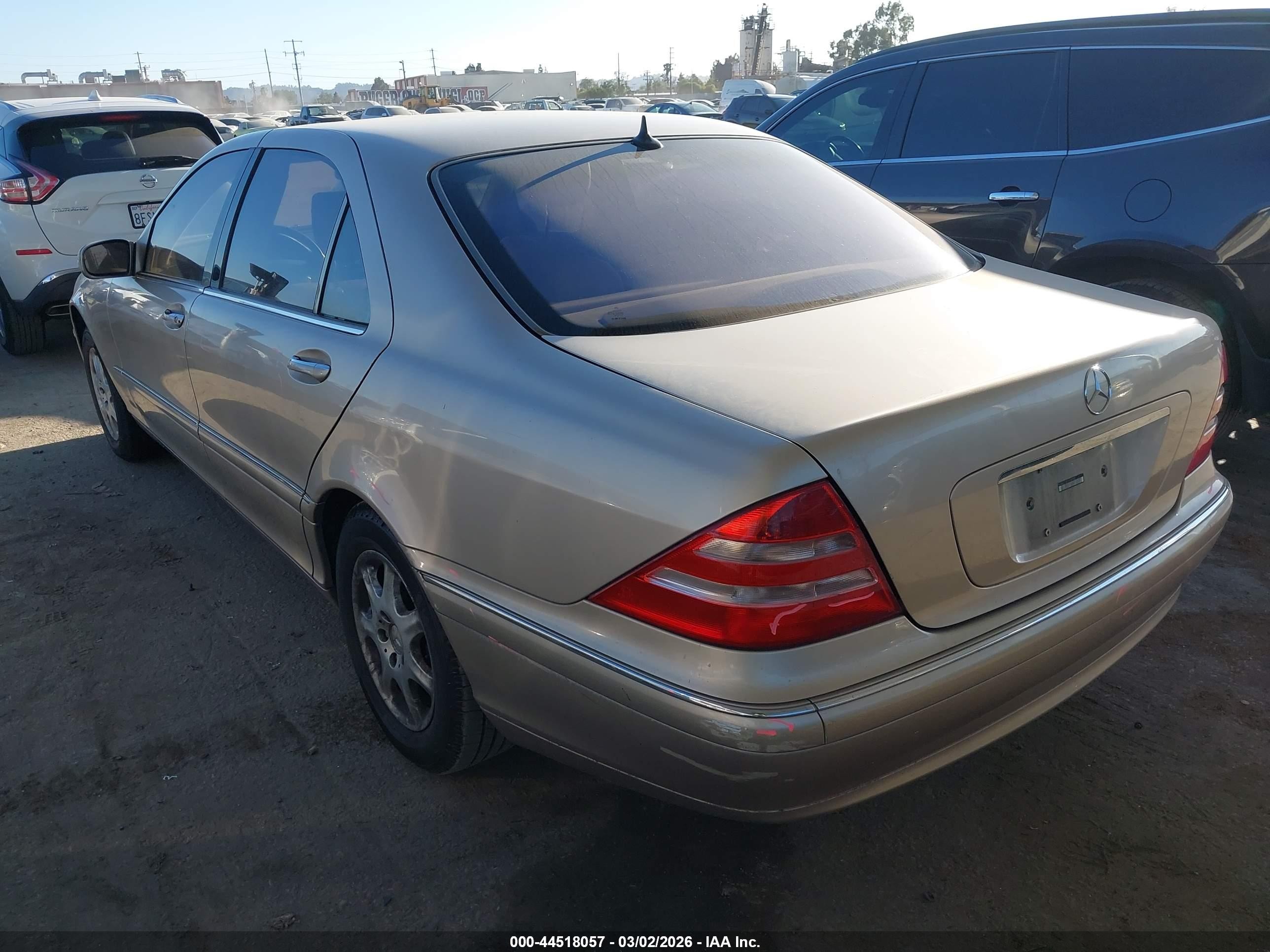 2001 Mercedes-benz S 430   Champagne vin: WDBNG70J61A189945