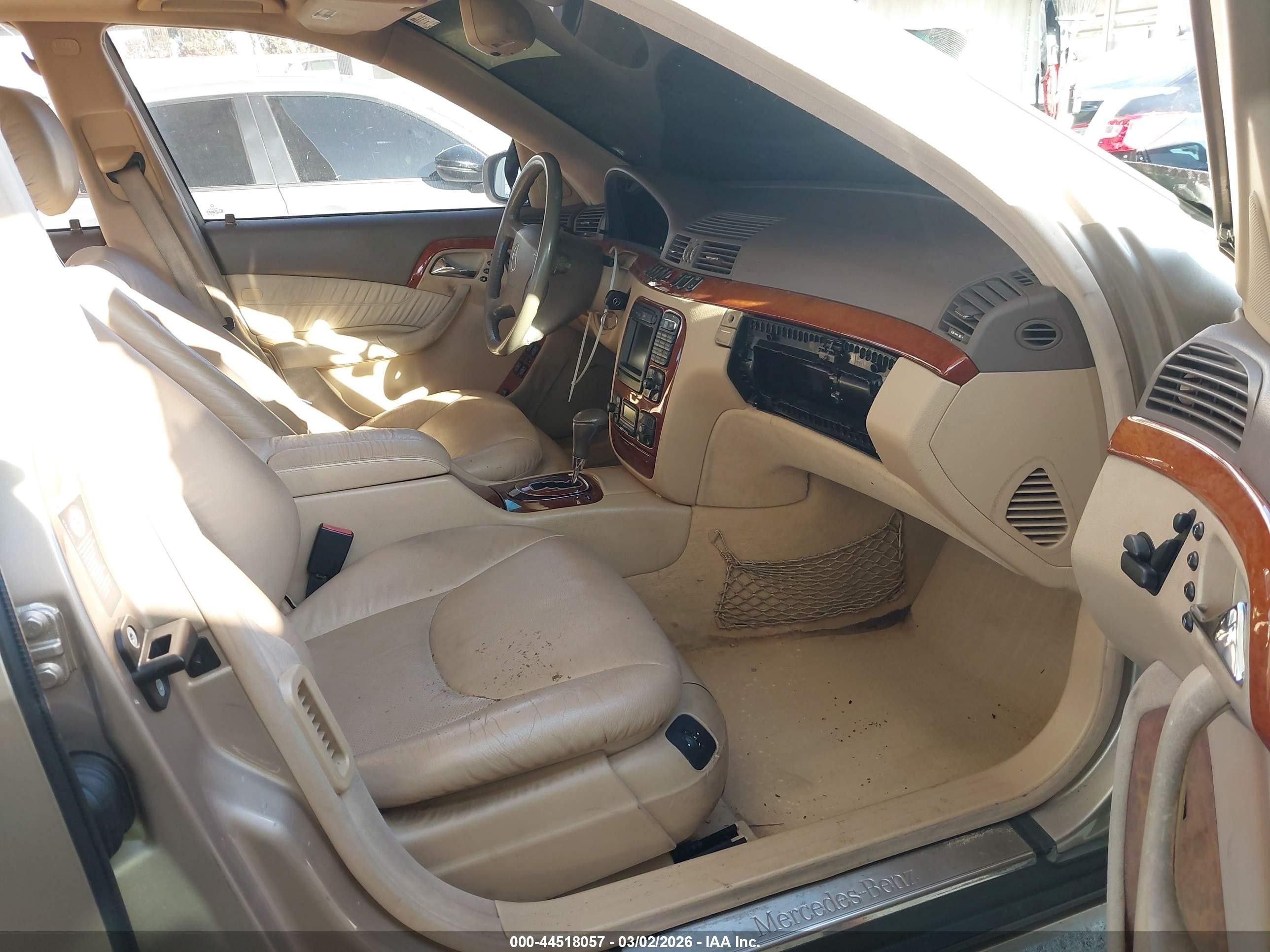 2001 Mercedes-benz S 430   Champagne vin: WDBNG70J61A189945