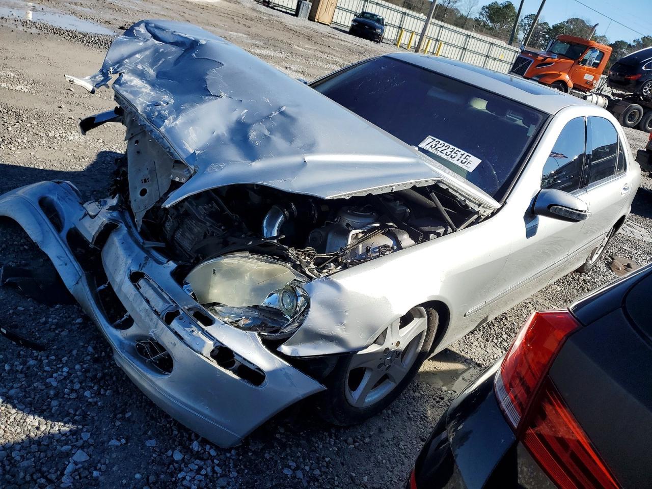 2004 Mercedes-benz S 430 Silver vin: WDBNG70J64A394525