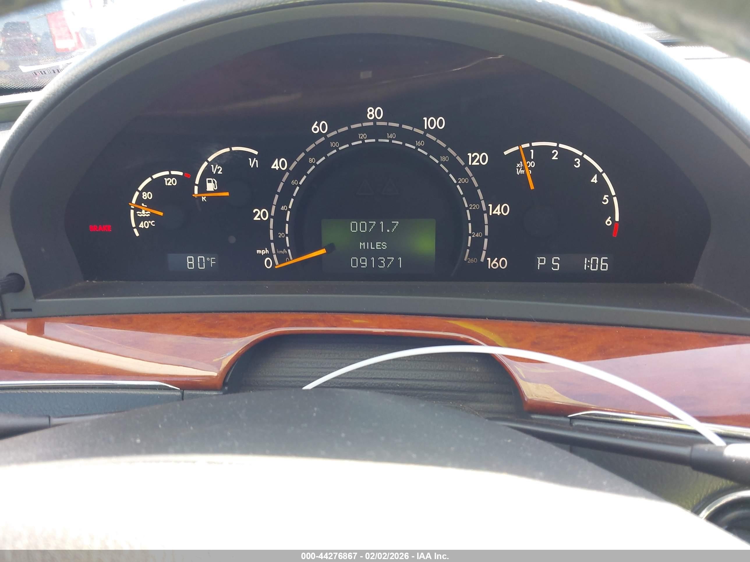 2006 Mercedes-benz S 430   Серый vin: WDBNG70J66A462471