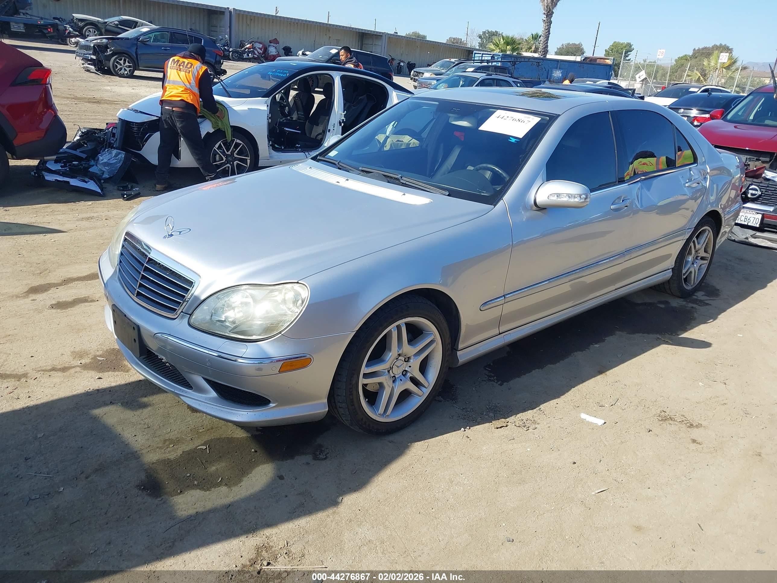 2006 Mercedes-benz S 430   Серый vin: WDBNG70J66A462471