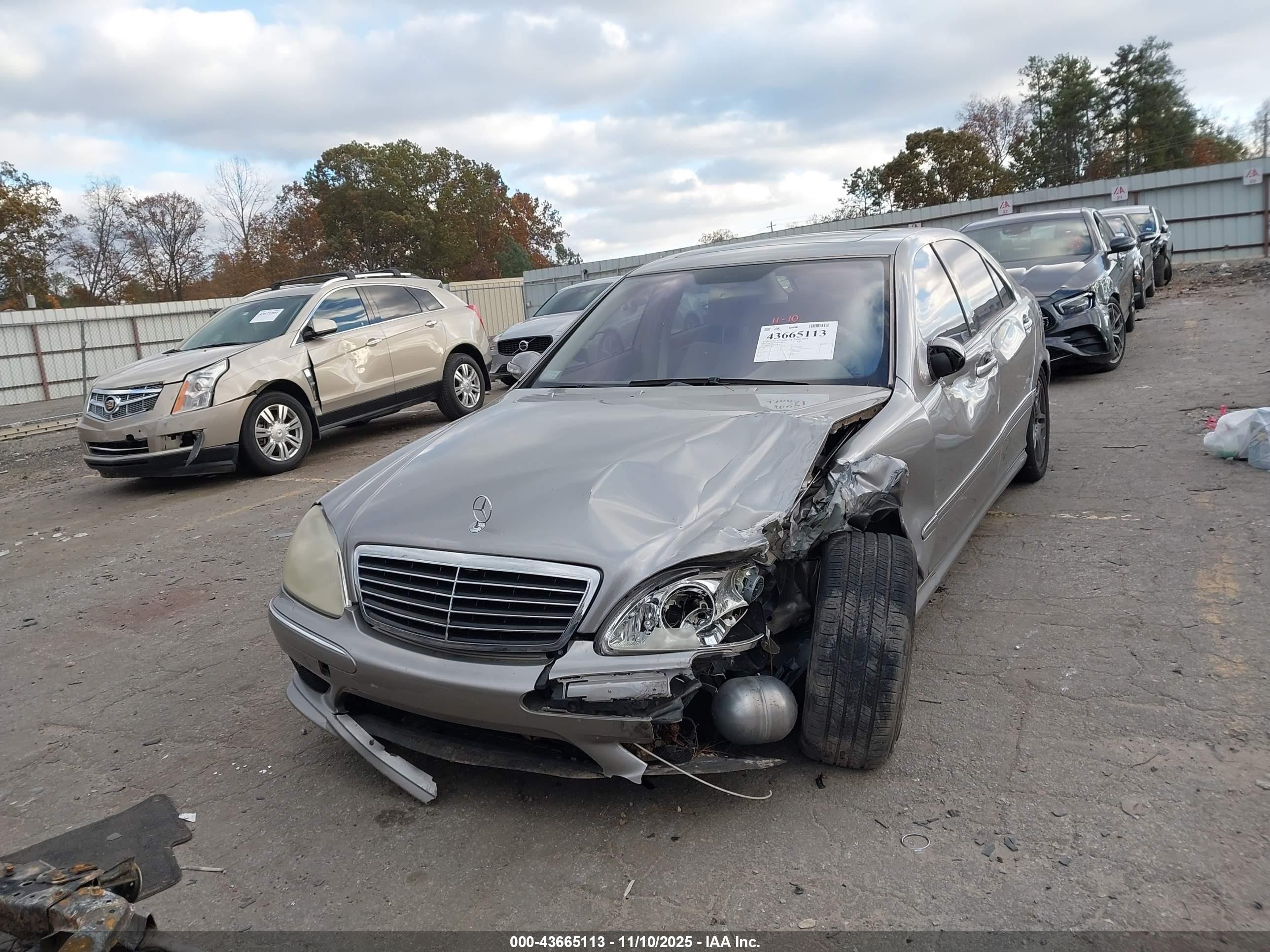 2006 Mercedes-benz S 430   Золотой vin: WDBNG70J66A480405