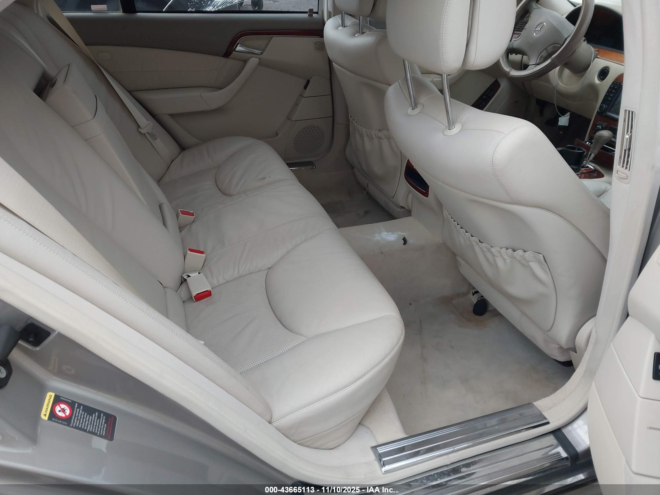 2006 Mercedes-benz S 430   Золотой vin: WDBNG70J66A480405
