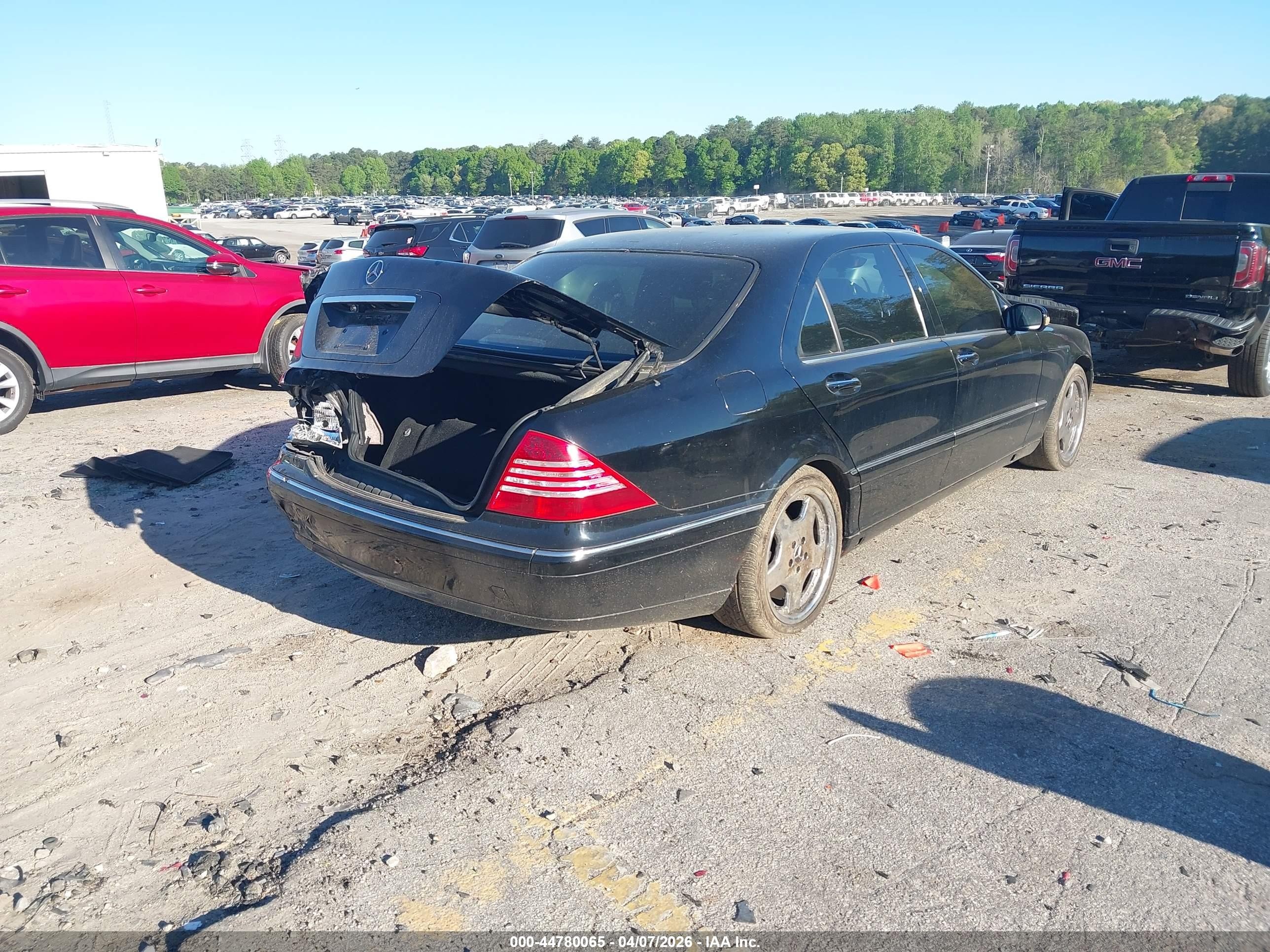 2000 Mercedes-benz S 430   Black vin: WDBNG70J6YA044186