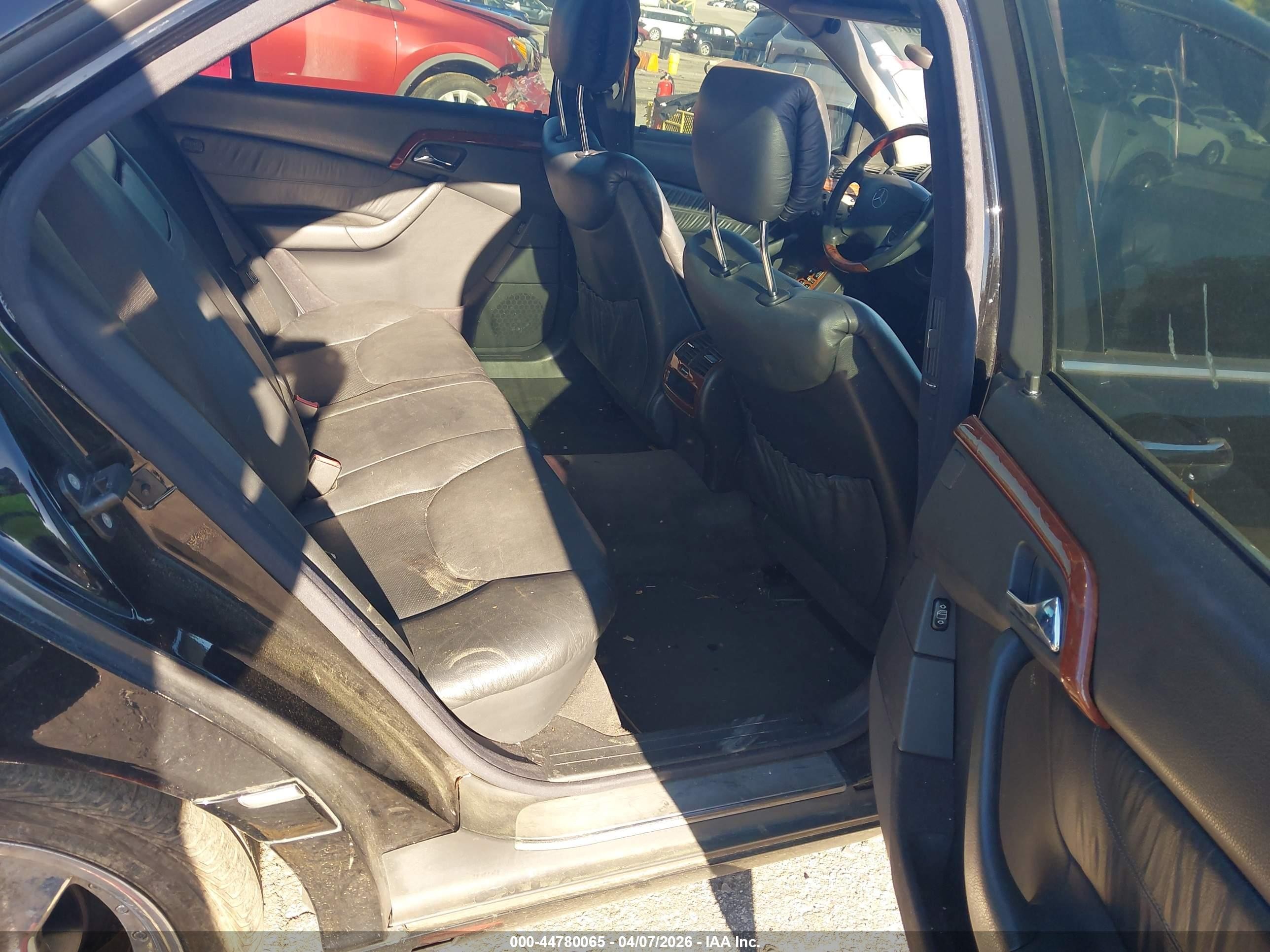 2000 Mercedes-benz S 430   Black vin: WDBNG70J6YA044186