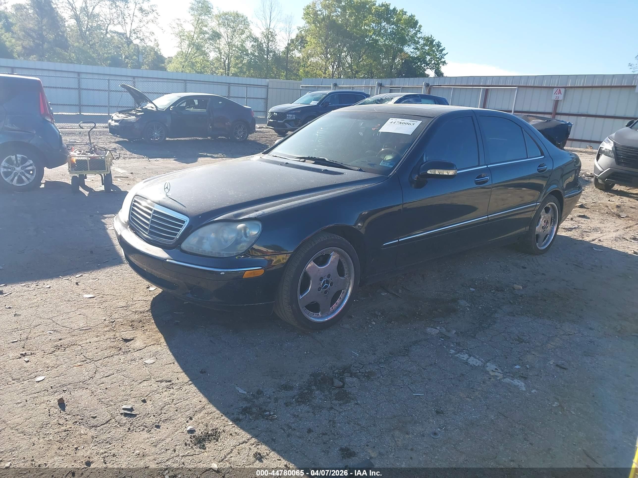 2000 Mercedes-benz S 430   Black vin: WDBNG70J6YA044186