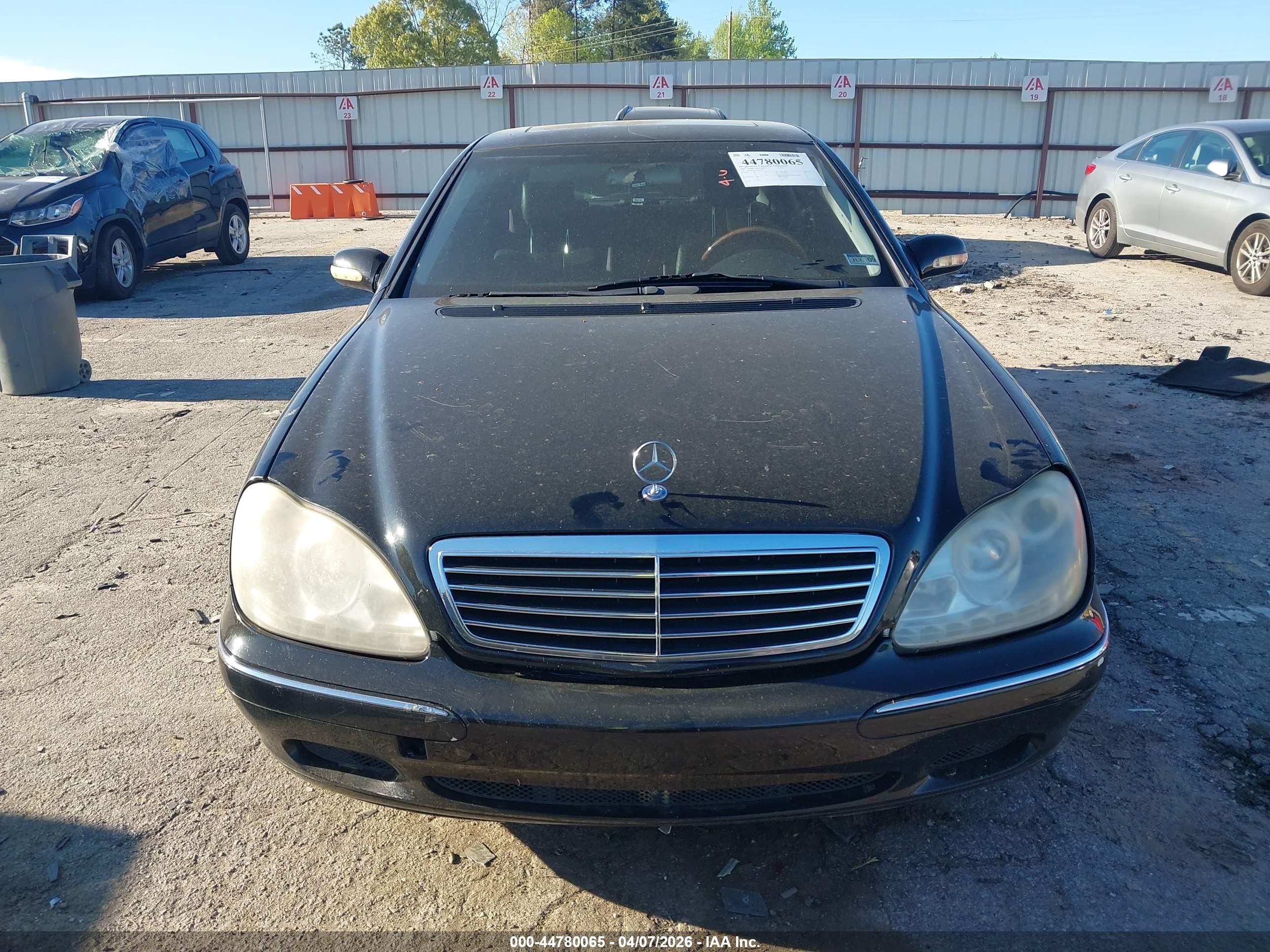 2000 Mercedes-benz S 430   Black vin: WDBNG70J6YA044186
