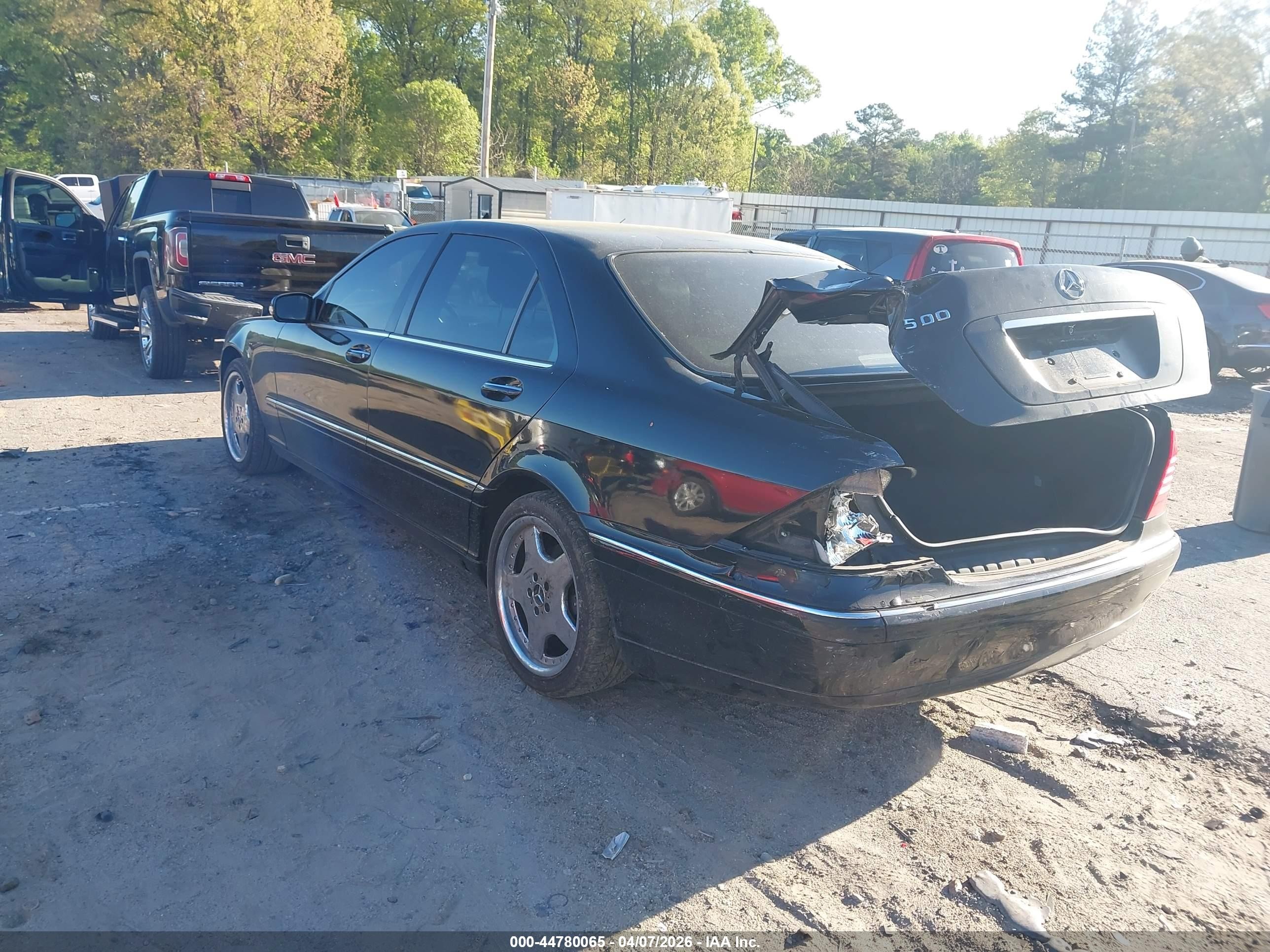 2000 Mercedes-benz S 430   Black vin: WDBNG70J6YA044186