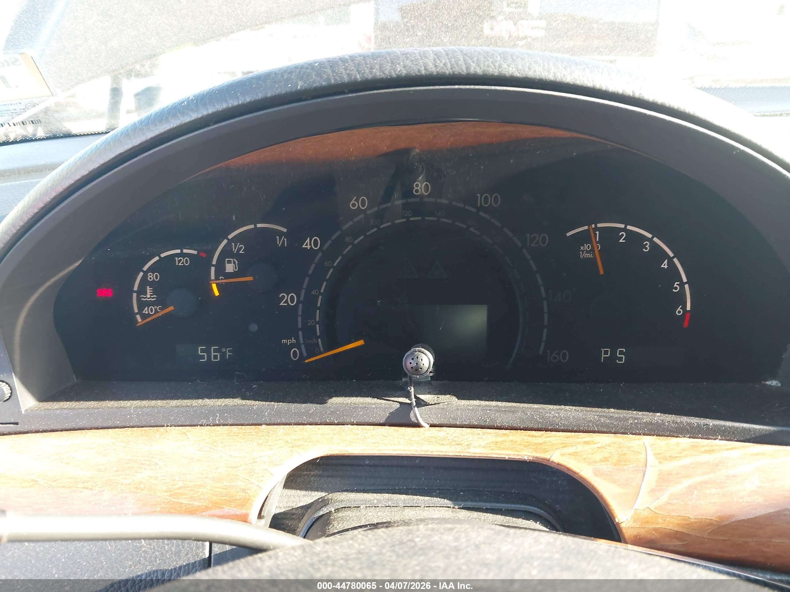 2000 Mercedes-benz S 430   Black vin: WDBNG70J6YA044186