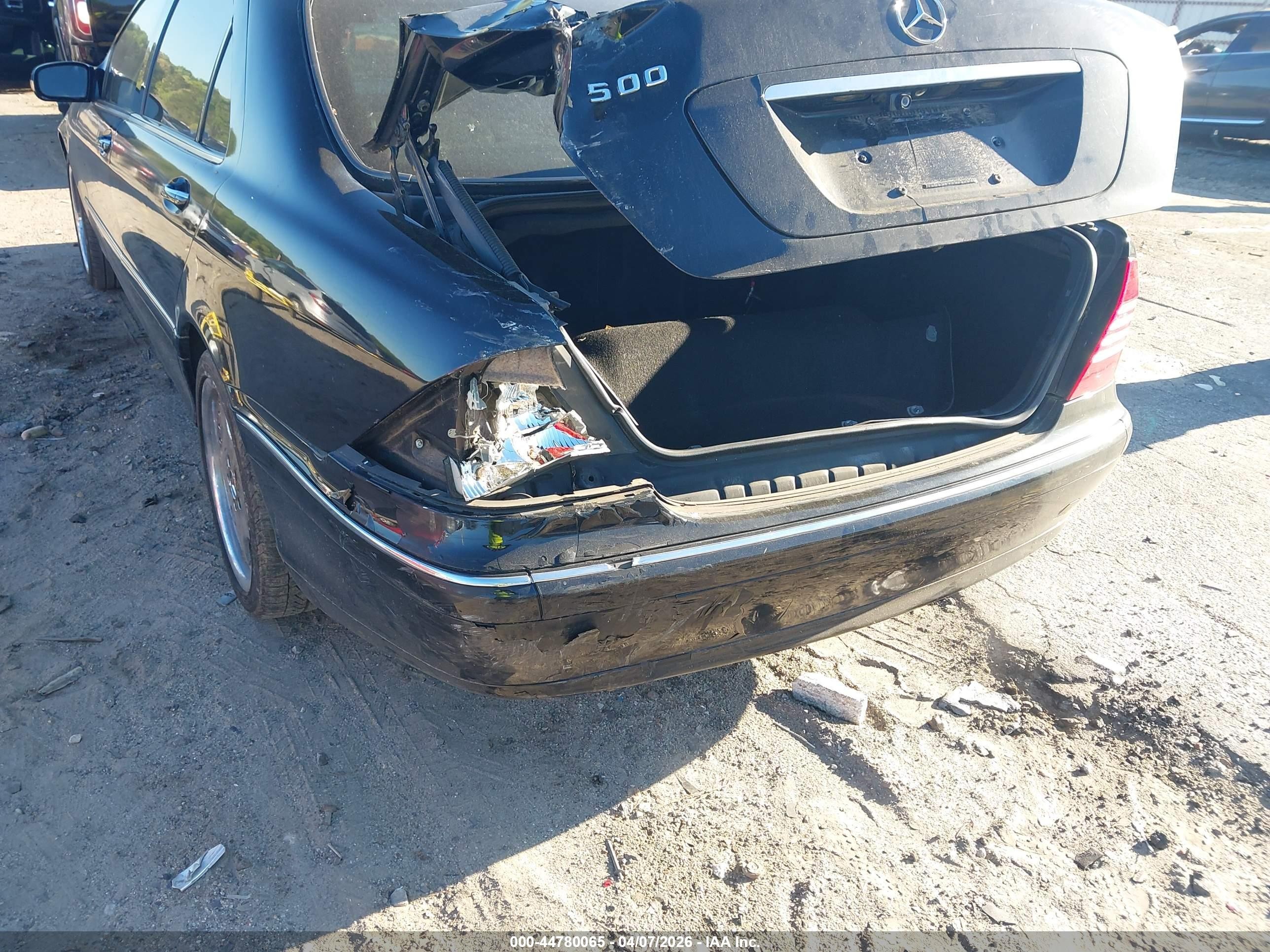 2000 Mercedes-benz S 430   Black vin: WDBNG70J6YA044186