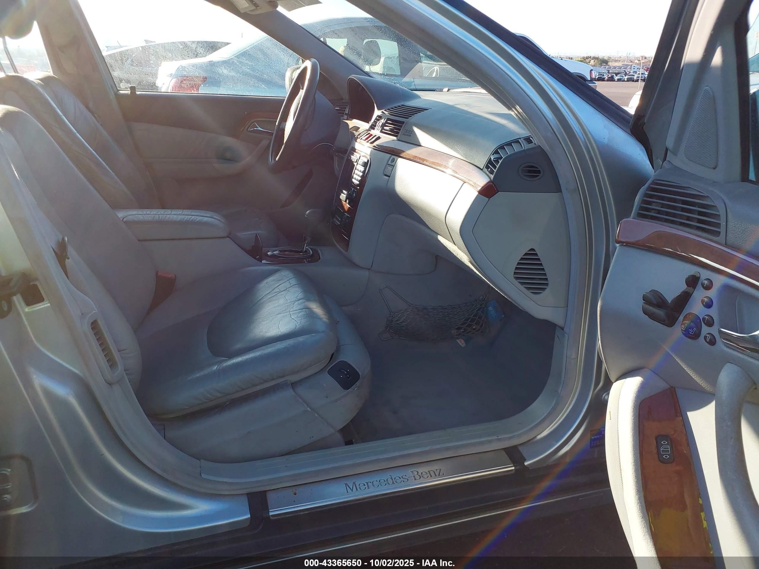 2000 Mercedes-benz S 430   Silver vin: WDBNG70J7YA086494