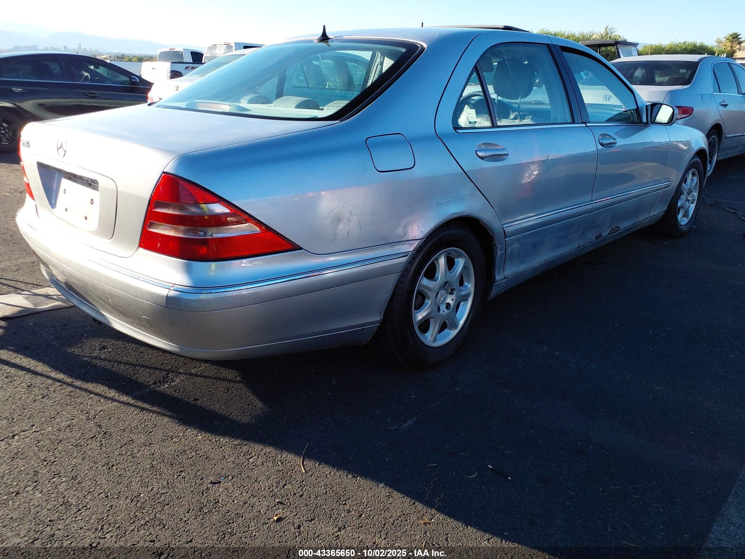 2000 Mercedes-benz S 430   Silver vin: WDBNG70J7YA086494