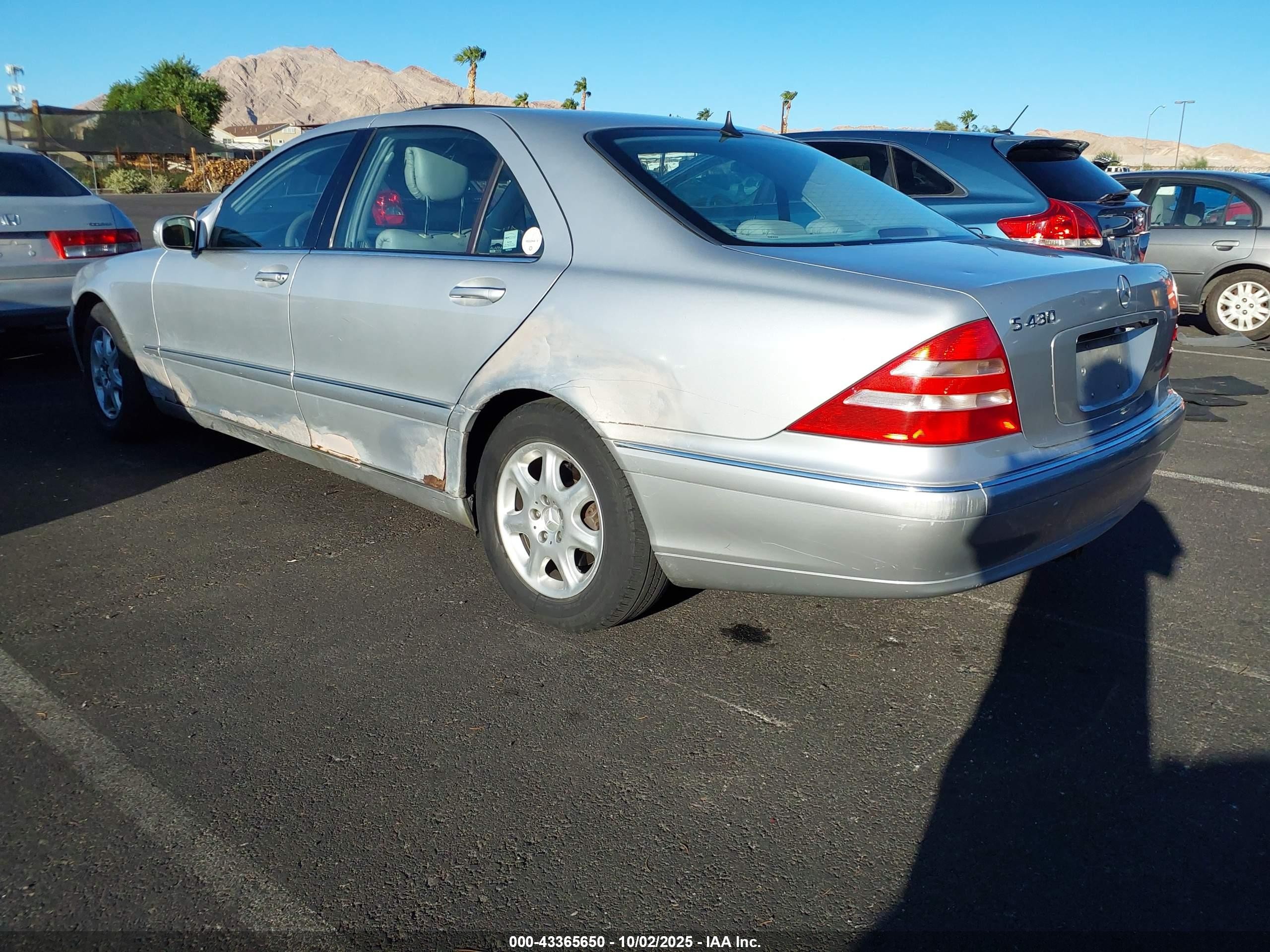 2000 Mercedes-benz S 430   Silver vin: WDBNG70J7YA086494