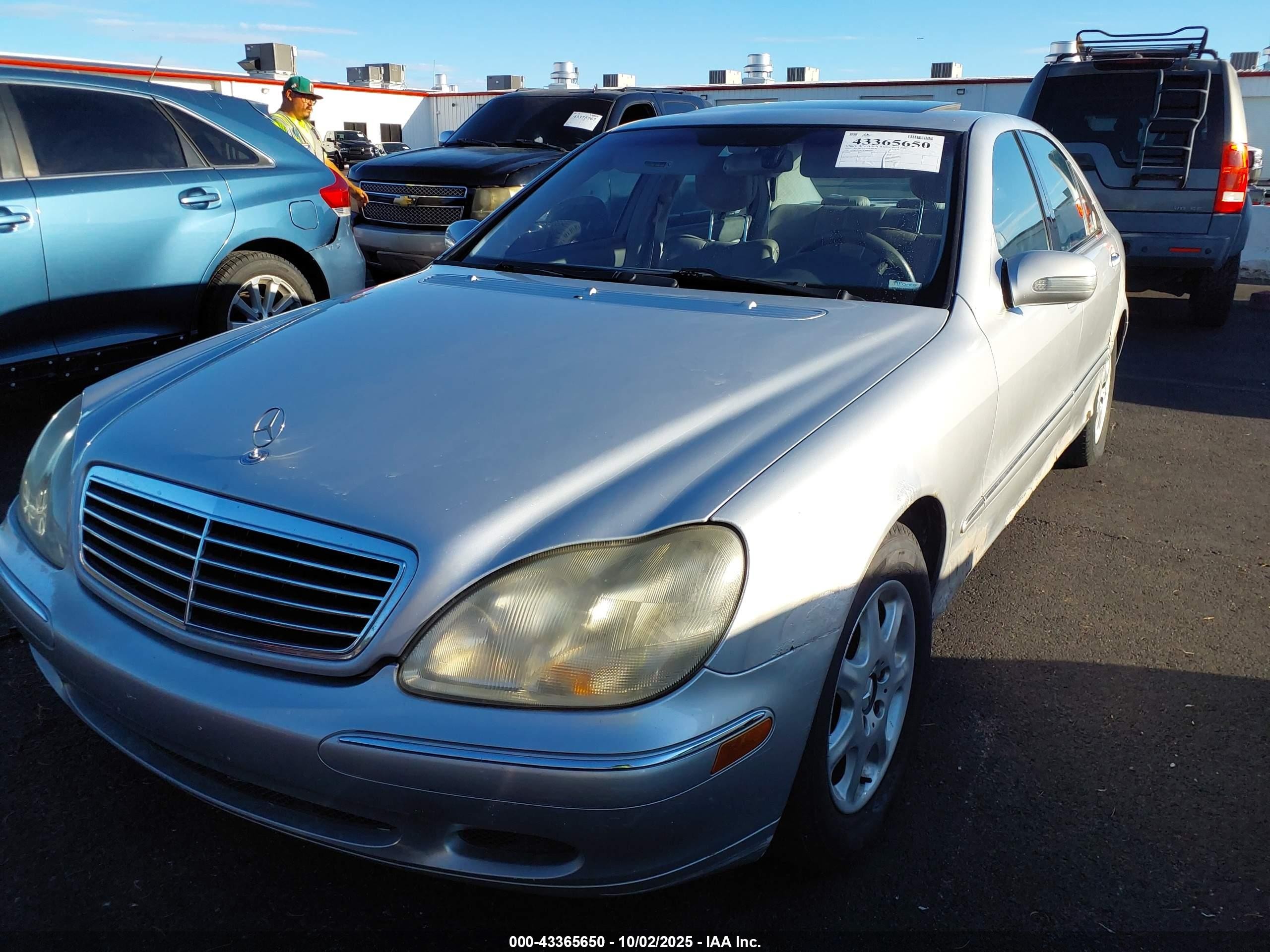 2000 Mercedes-benz S 430   Silver vin: WDBNG70J7YA086494