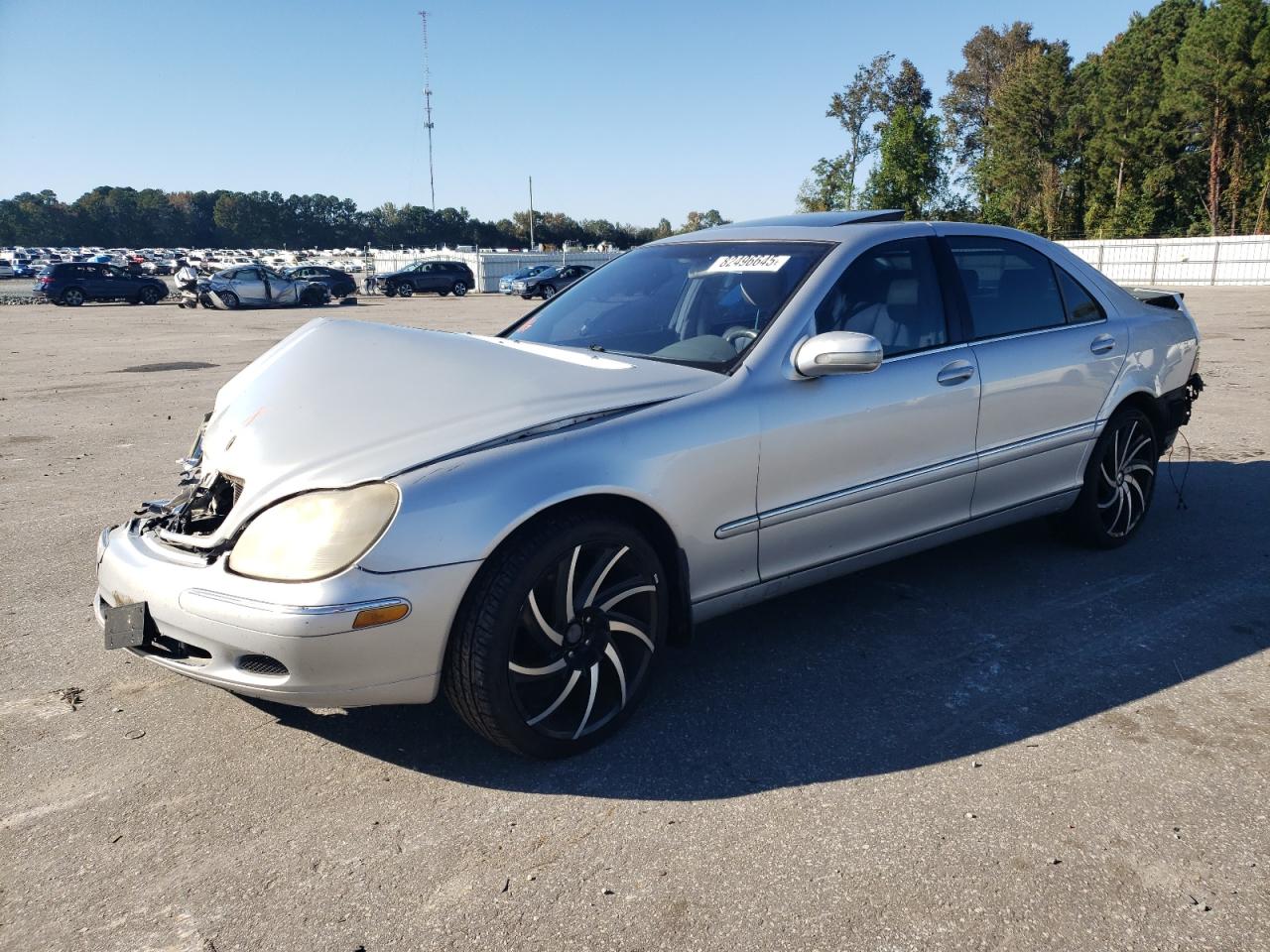 2001 Mercedes-benz S 430 Silver vin: WDBNG70J81A215316