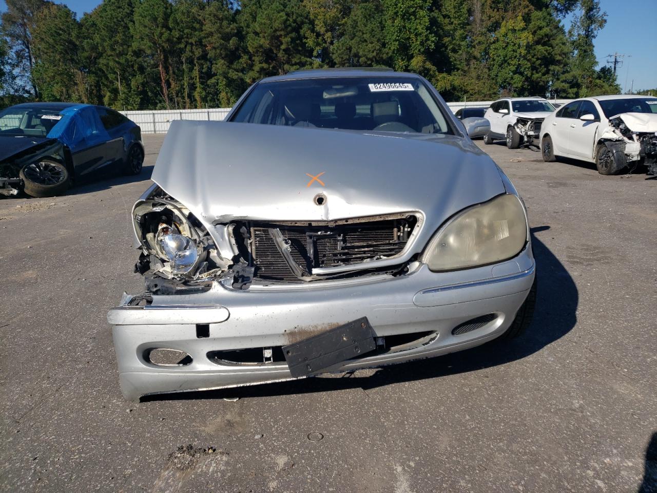 2001 Mercedes-benz S 430 Silver vin: WDBNG70J81A215316