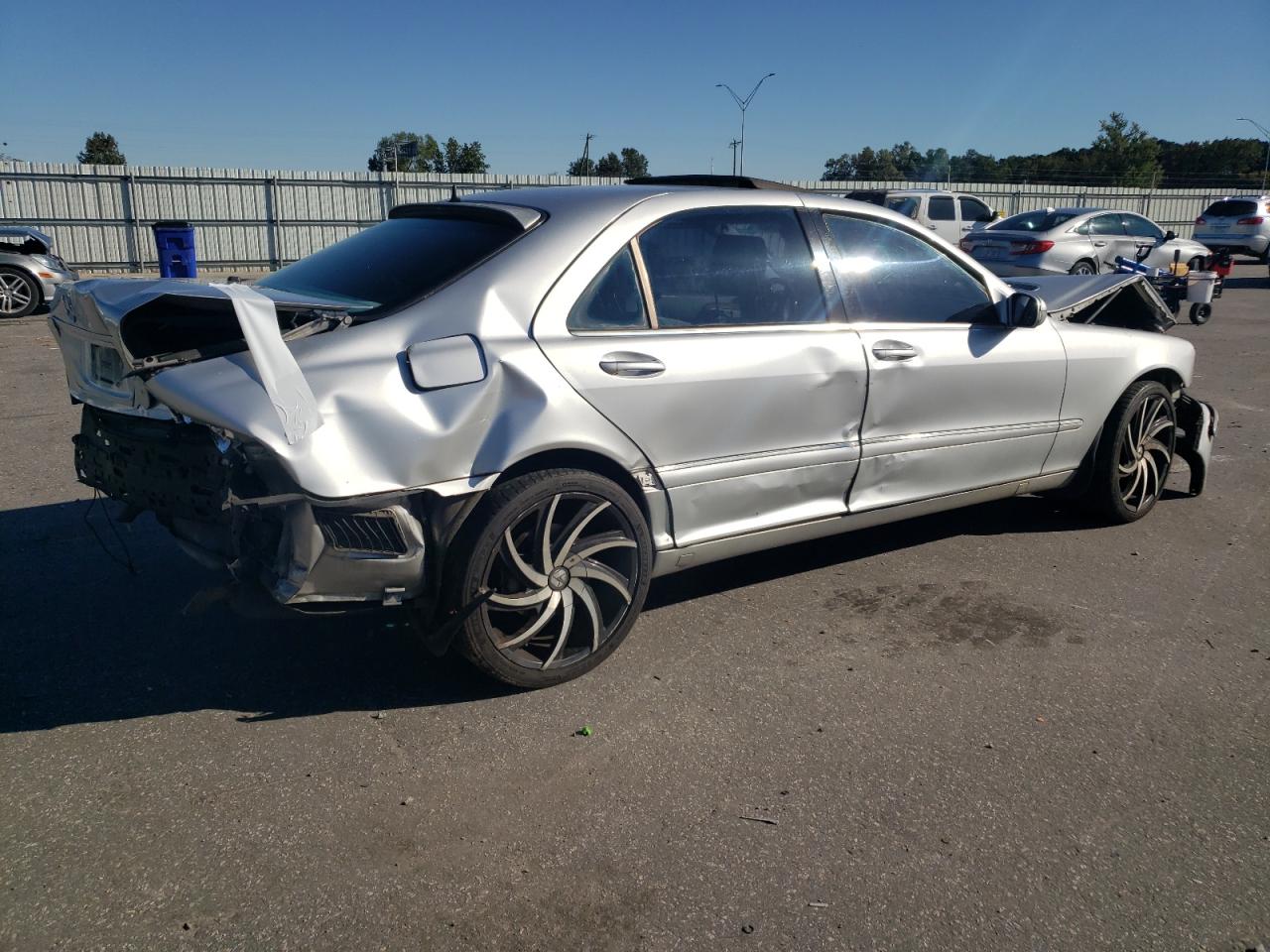 2001 Mercedes-benz S 430 Silver vin: WDBNG70J81A215316