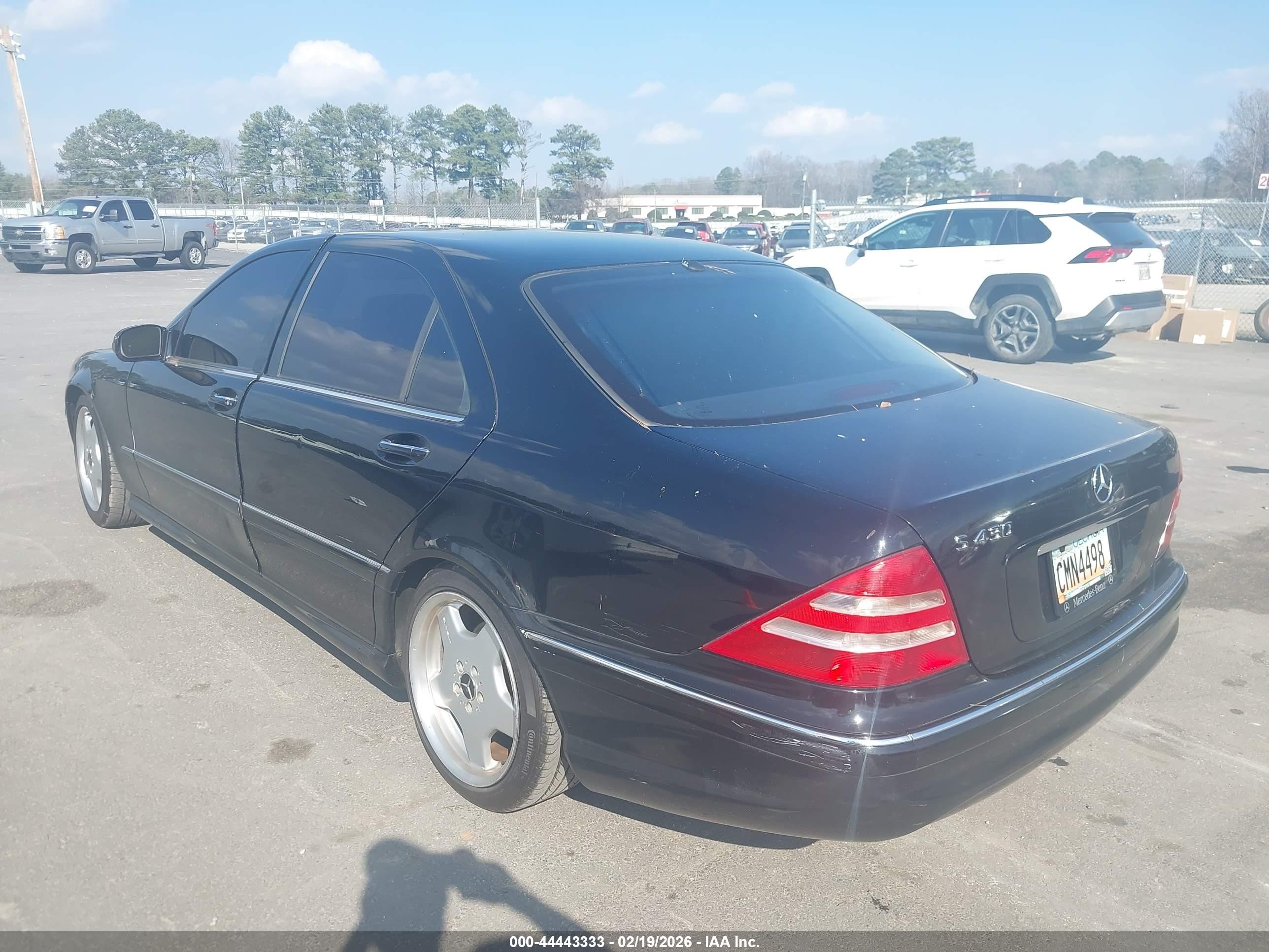 2002 Mercedes-benz S 430   Black vin: WDBNG70J82A259494