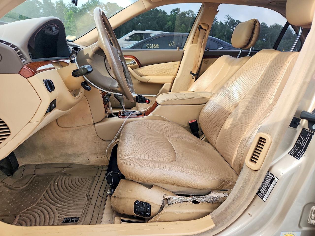 2002 Mercedes-benz S 430 Золотой vin: WDBNG70J82A274531