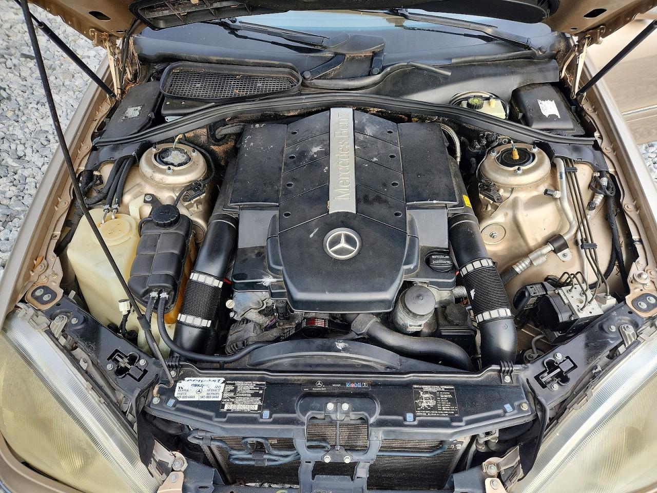 2002 Mercedes-benz S 430 Золотой vin: WDBNG70J82A274531