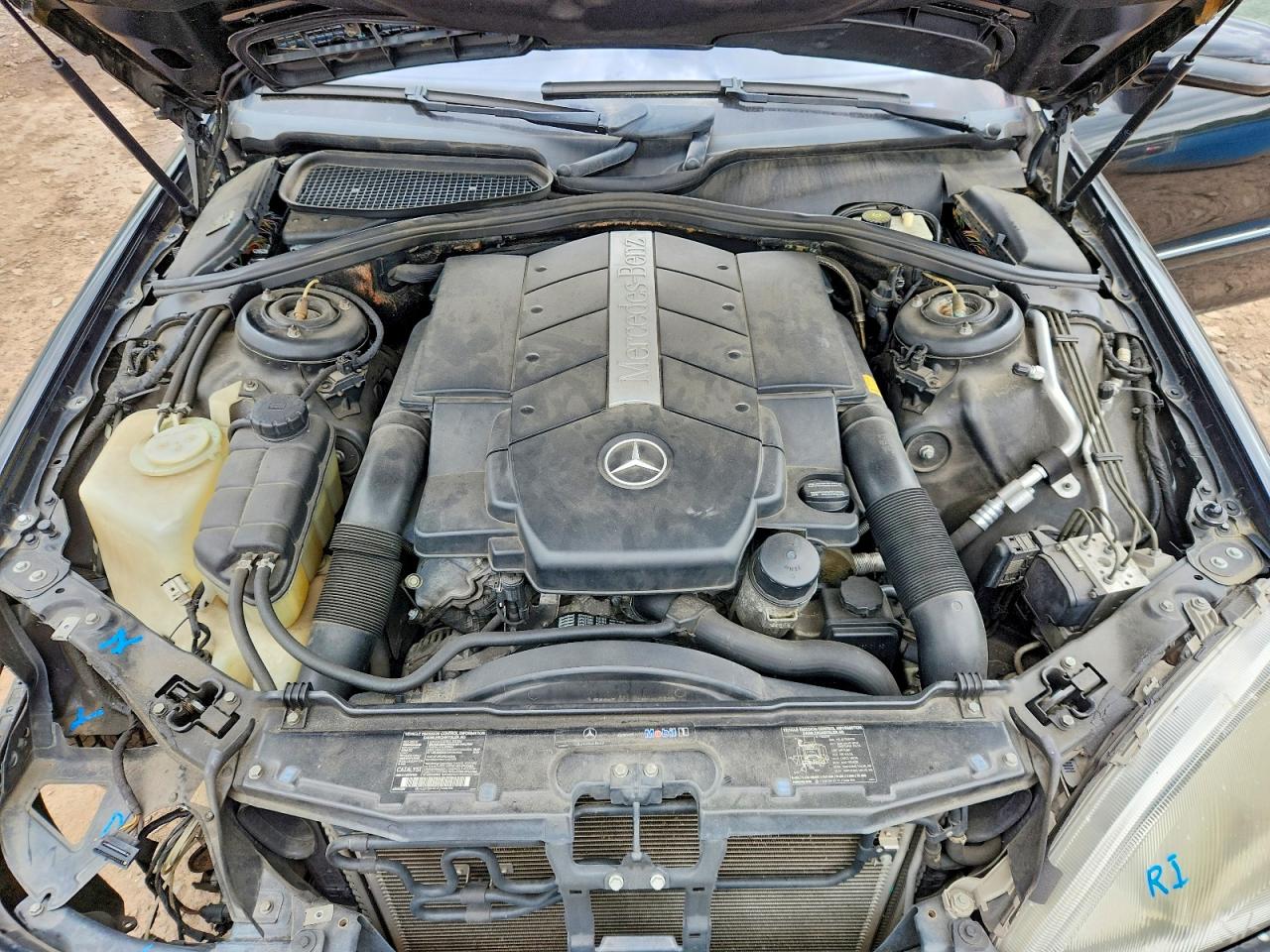2002 Mercedes-benz S 430 Black vin: WDBNG70J82A295119