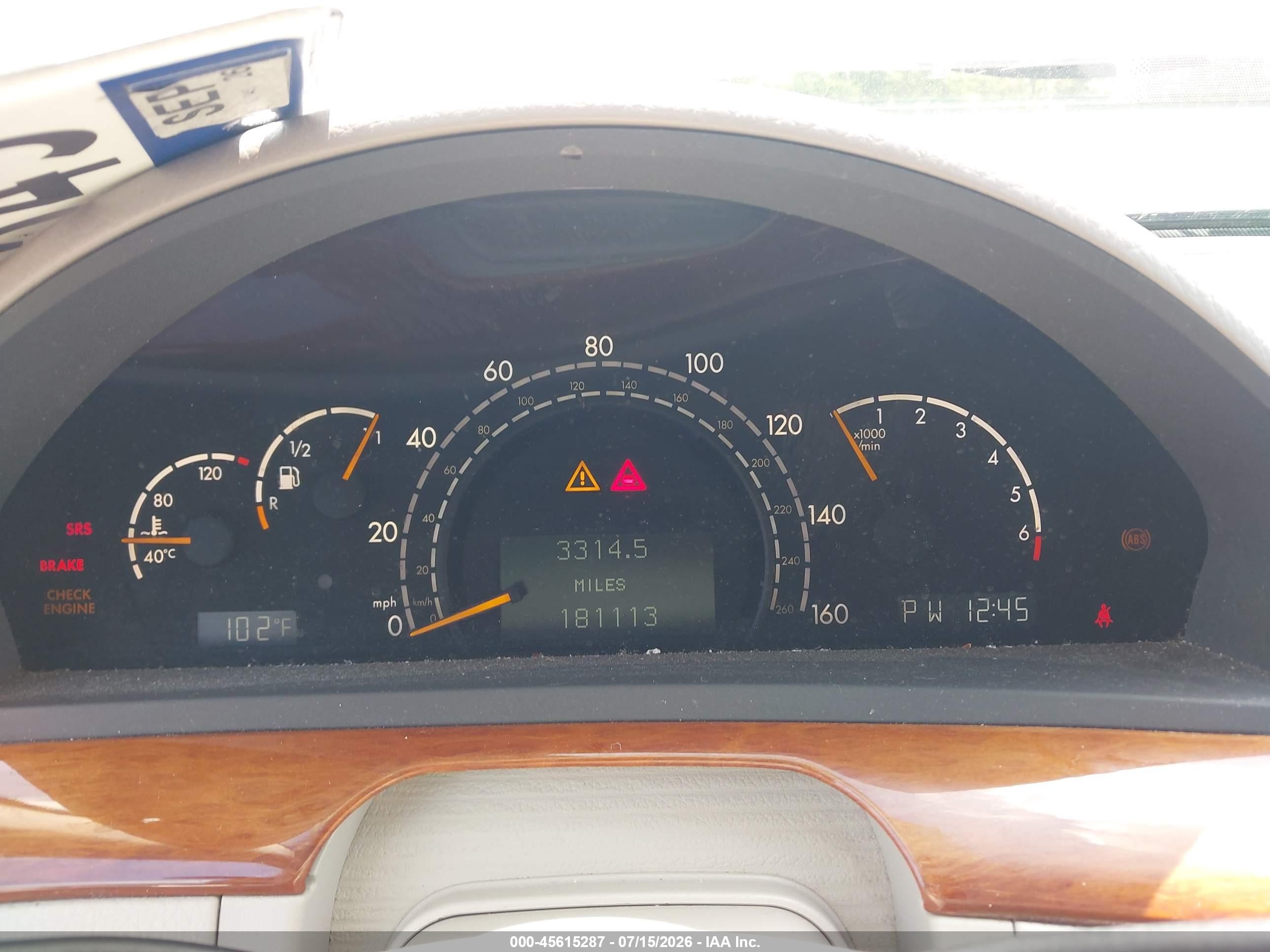 2002 Mercedes-benz S 430   White vin: WDBNG70J82A297730