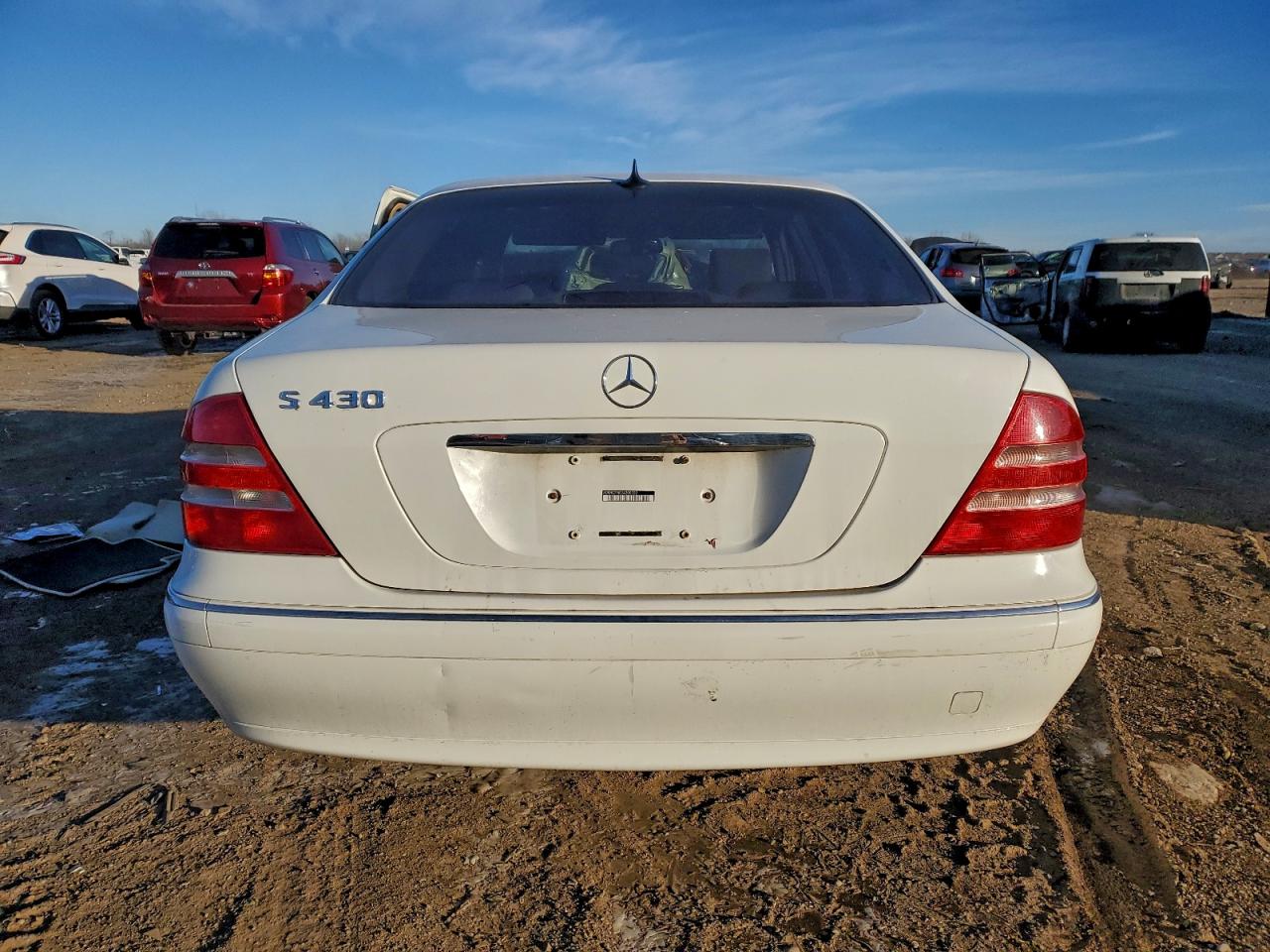 2002 Mercedes-benz S 430 White vin: WDBNG70J82A300030