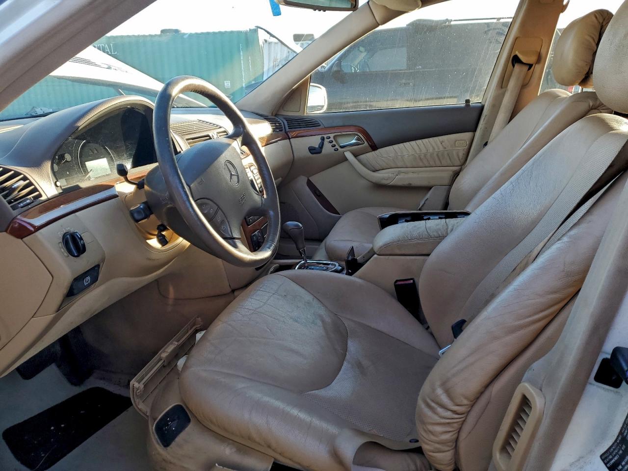 2002 Mercedes-benz S 430 White vin: WDBNG70J82A300030