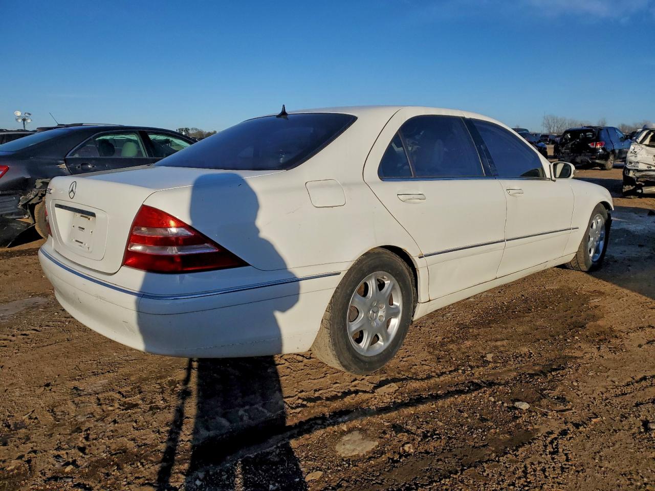2002 Mercedes-benz S 430 White vin: WDBNG70J82A300030