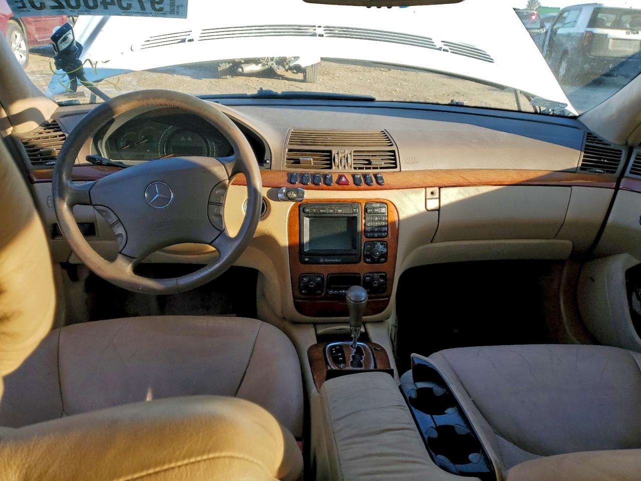2002 Mercedes-benz S 430 White vin: WDBNG70J82A300030