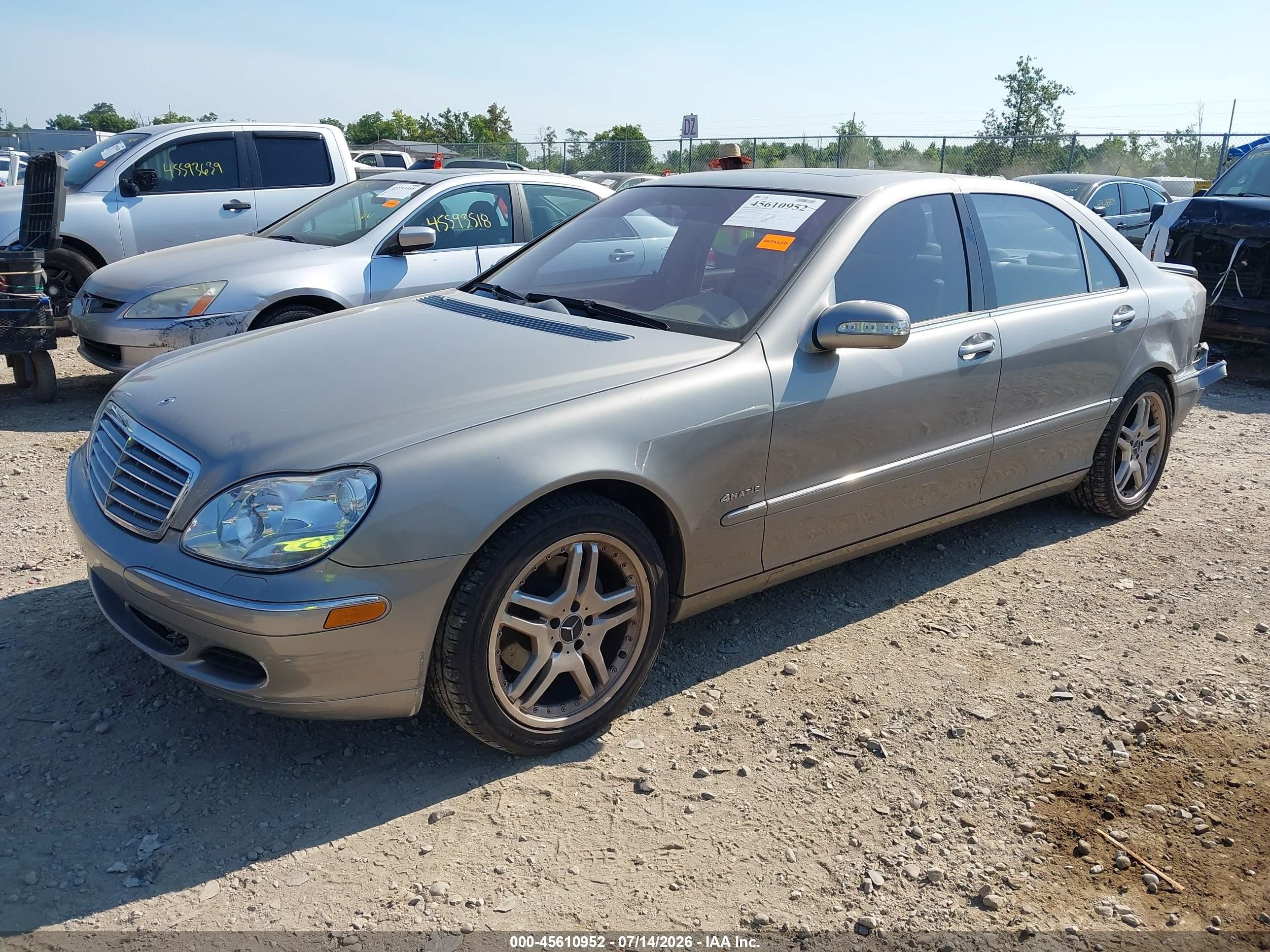 2003 Mercedes-benz S 430   Золотой vin: WDBNG70J83A347527