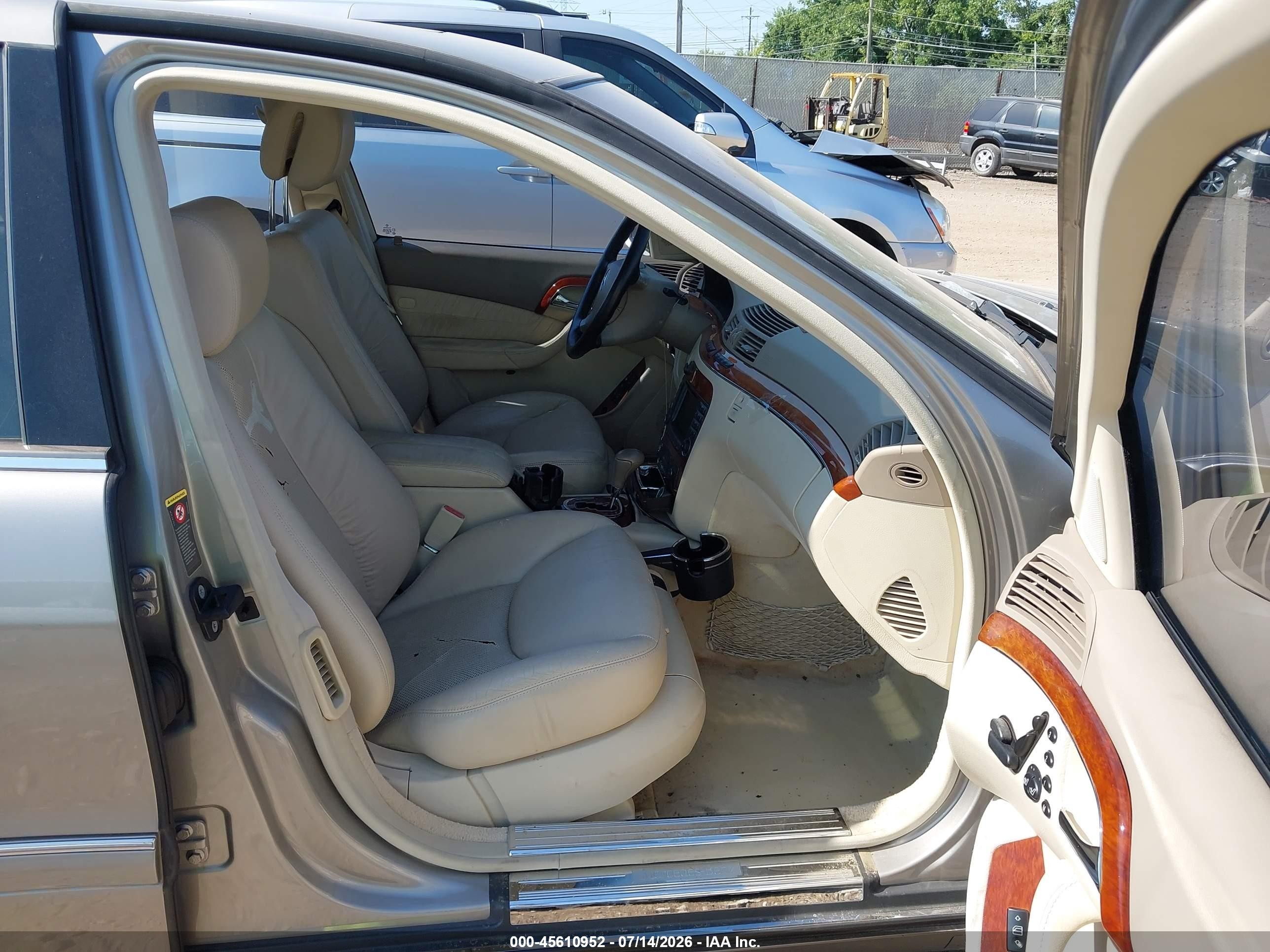 2003 Mercedes-benz S 430   Золотой vin: WDBNG70J83A347527