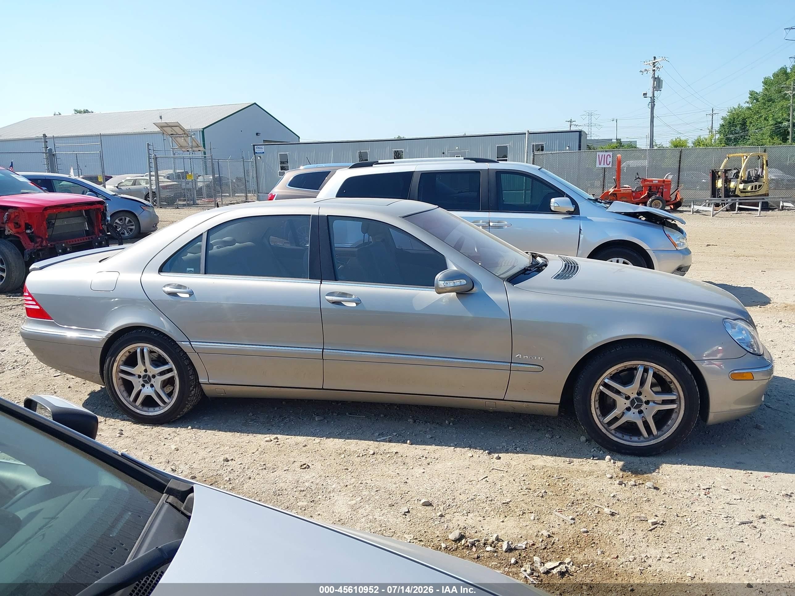 2003 Mercedes-benz S 430   Золотой vin: WDBNG70J83A347527