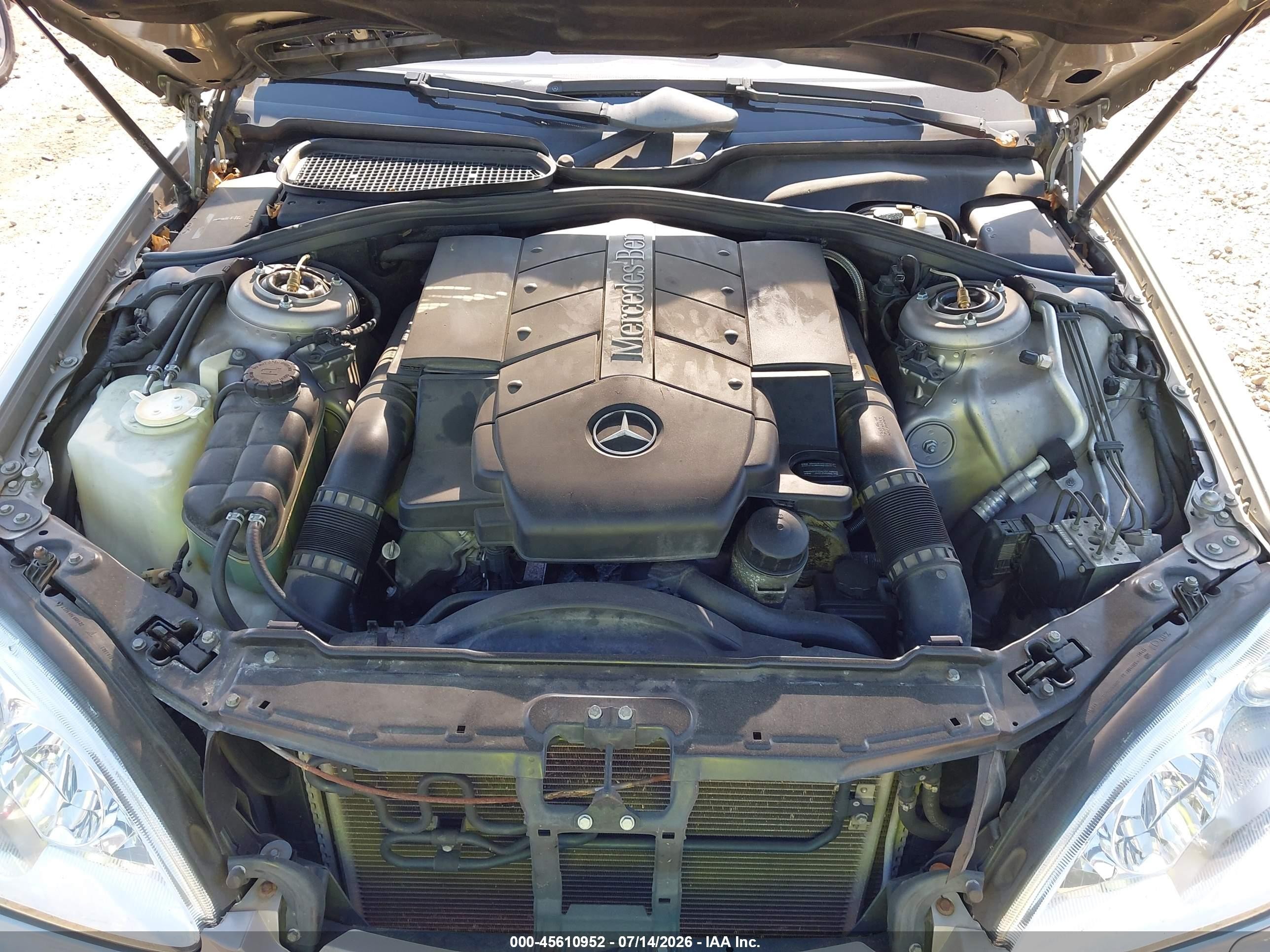 2003 Mercedes-benz S 430   Золотой vin: WDBNG70J83A347527