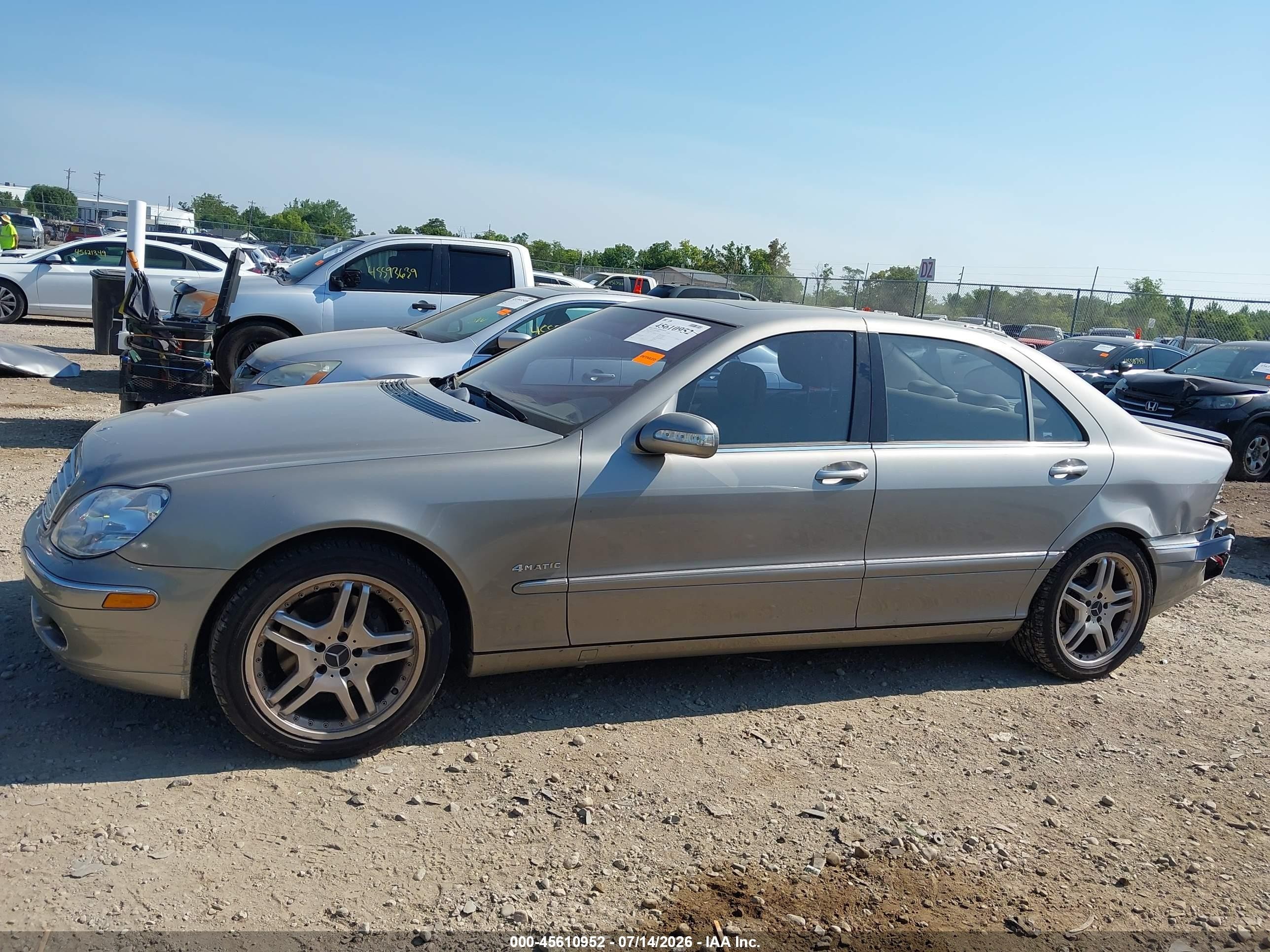 2003 Mercedes-benz S 430   Золотой vin: WDBNG70J83A347527