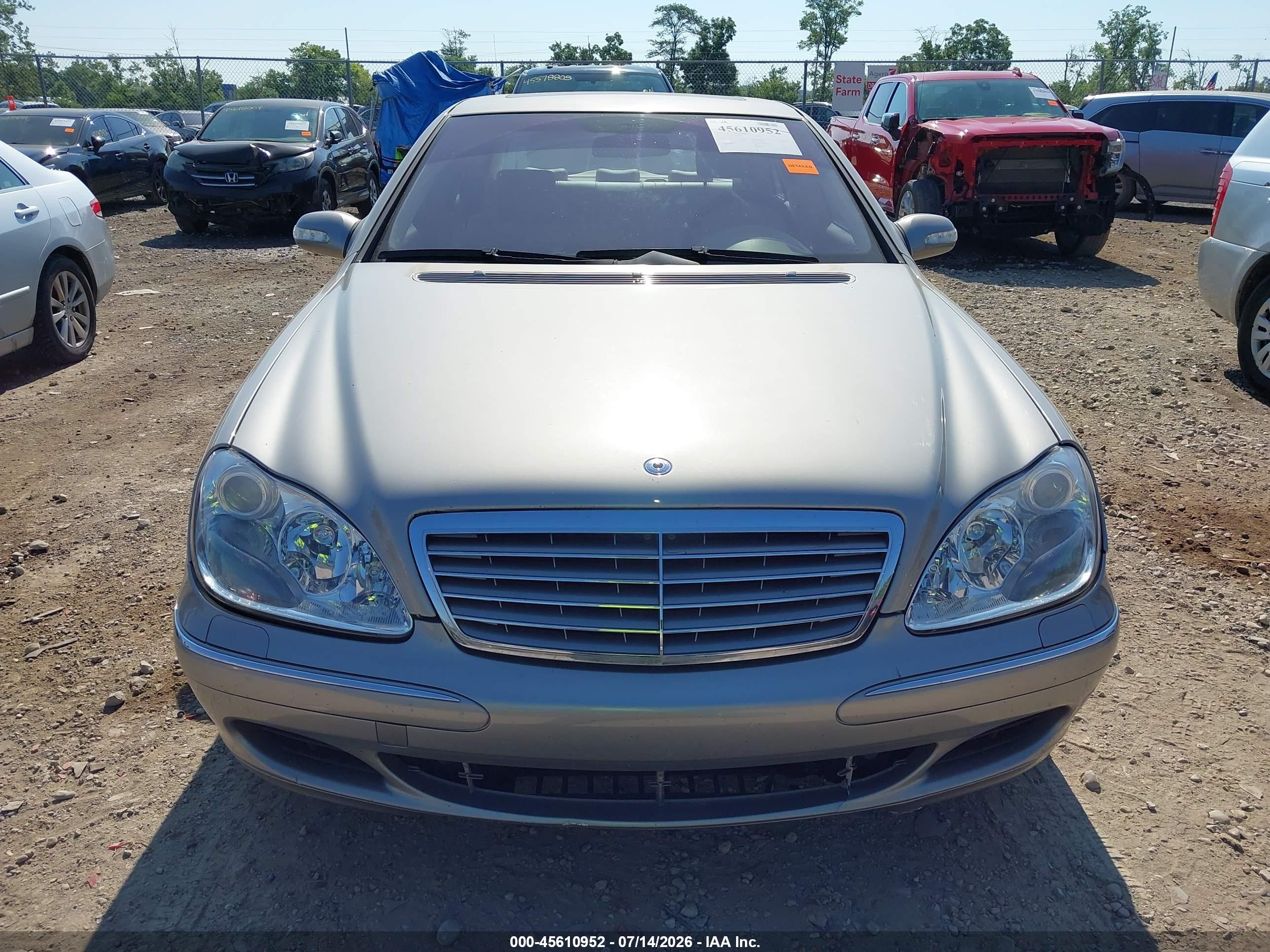 2003 Mercedes-benz S 430   Золотой vin: WDBNG70J83A347527