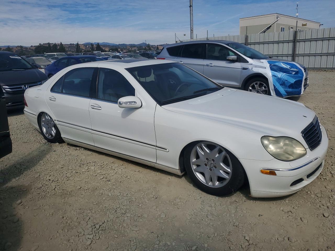 2003 Mercedes-benz S 430 White vin: WDBNG70J83A364327
