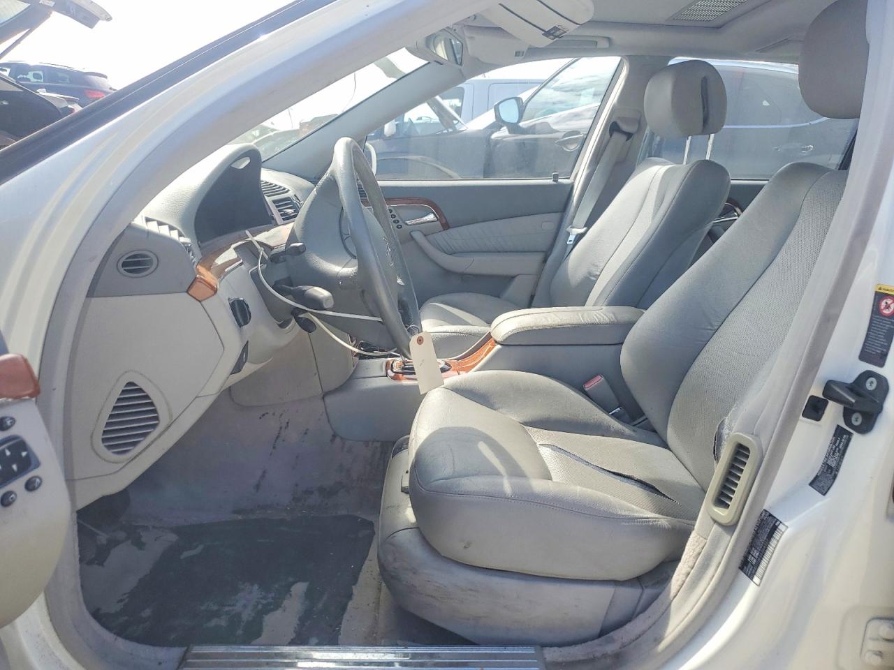 2003 Mercedes-benz S 430 White vin: WDBNG70J83A364327