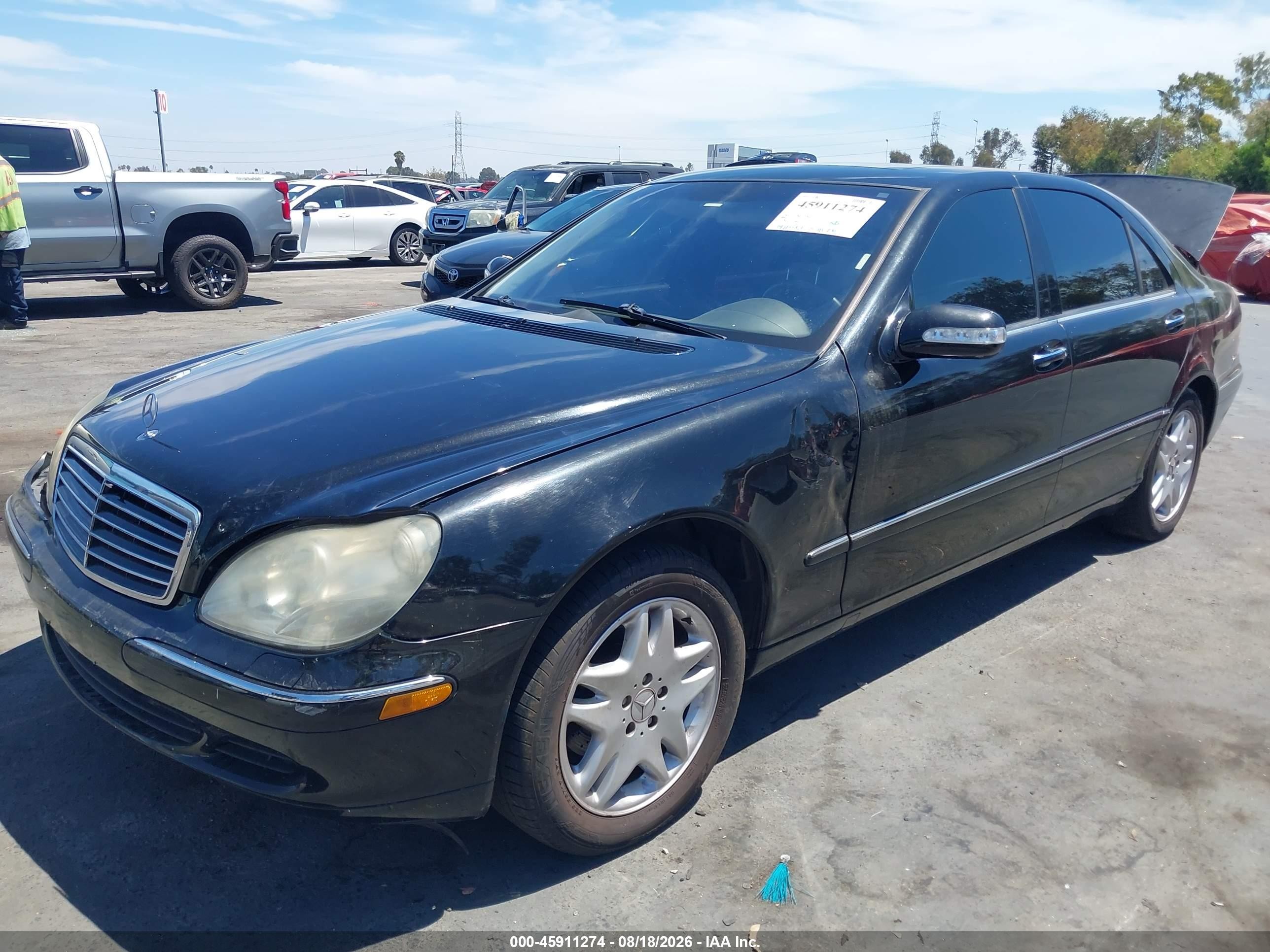 2003 Mercedes-benz S 430 Черный vin: WDBNG70J83A368586