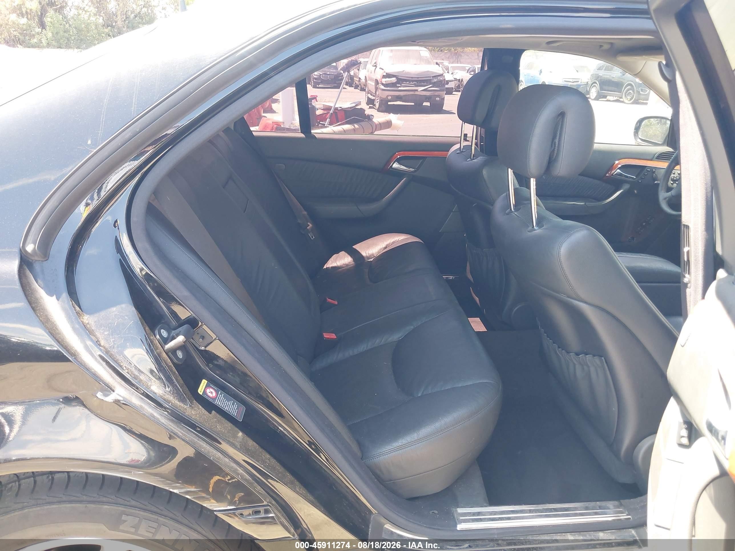 2003 Mercedes-benz S 430 Черный vin: WDBNG70J83A368586