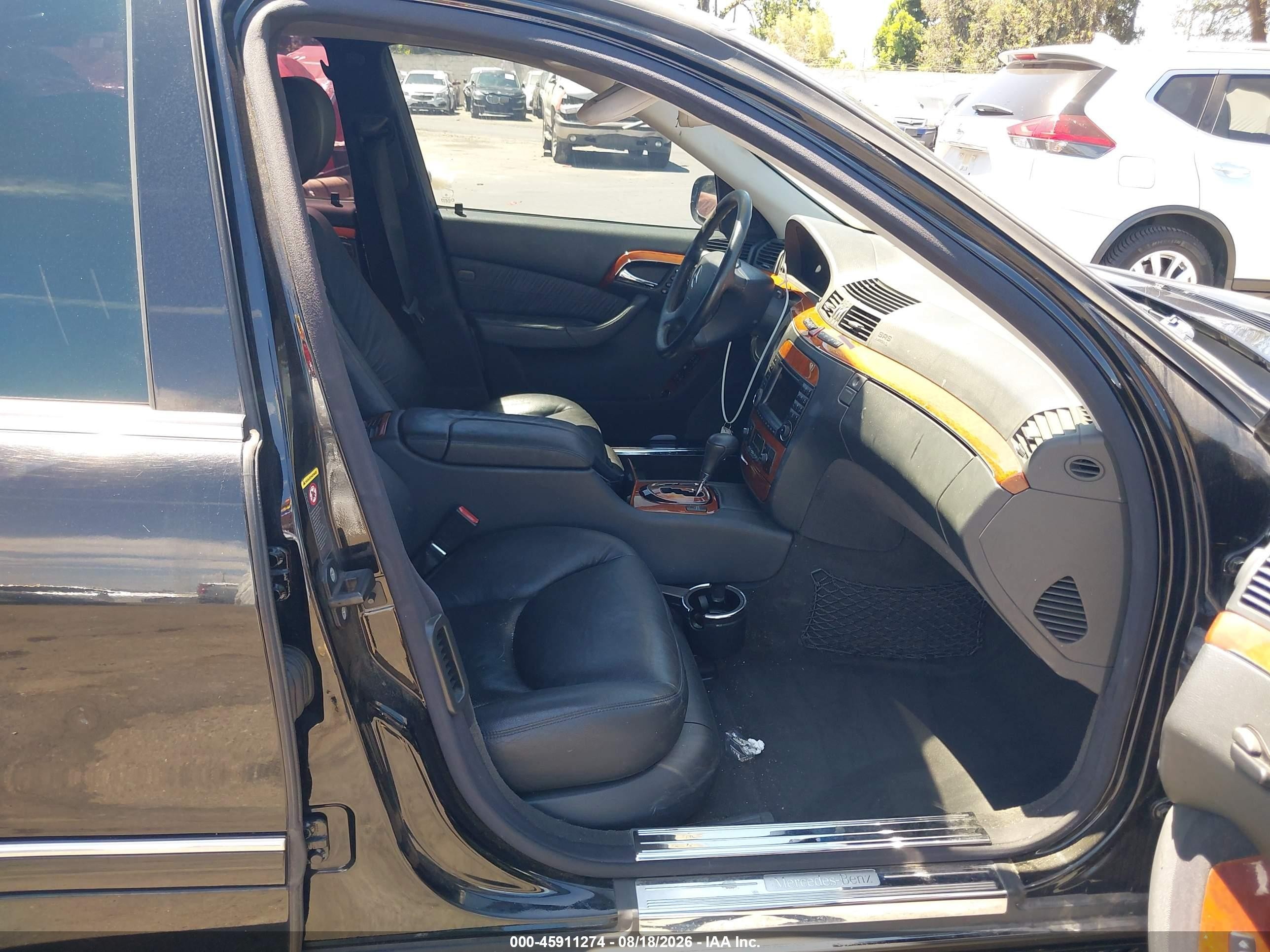 2003 Mercedes-benz S 430 Черный vin: WDBNG70J83A368586