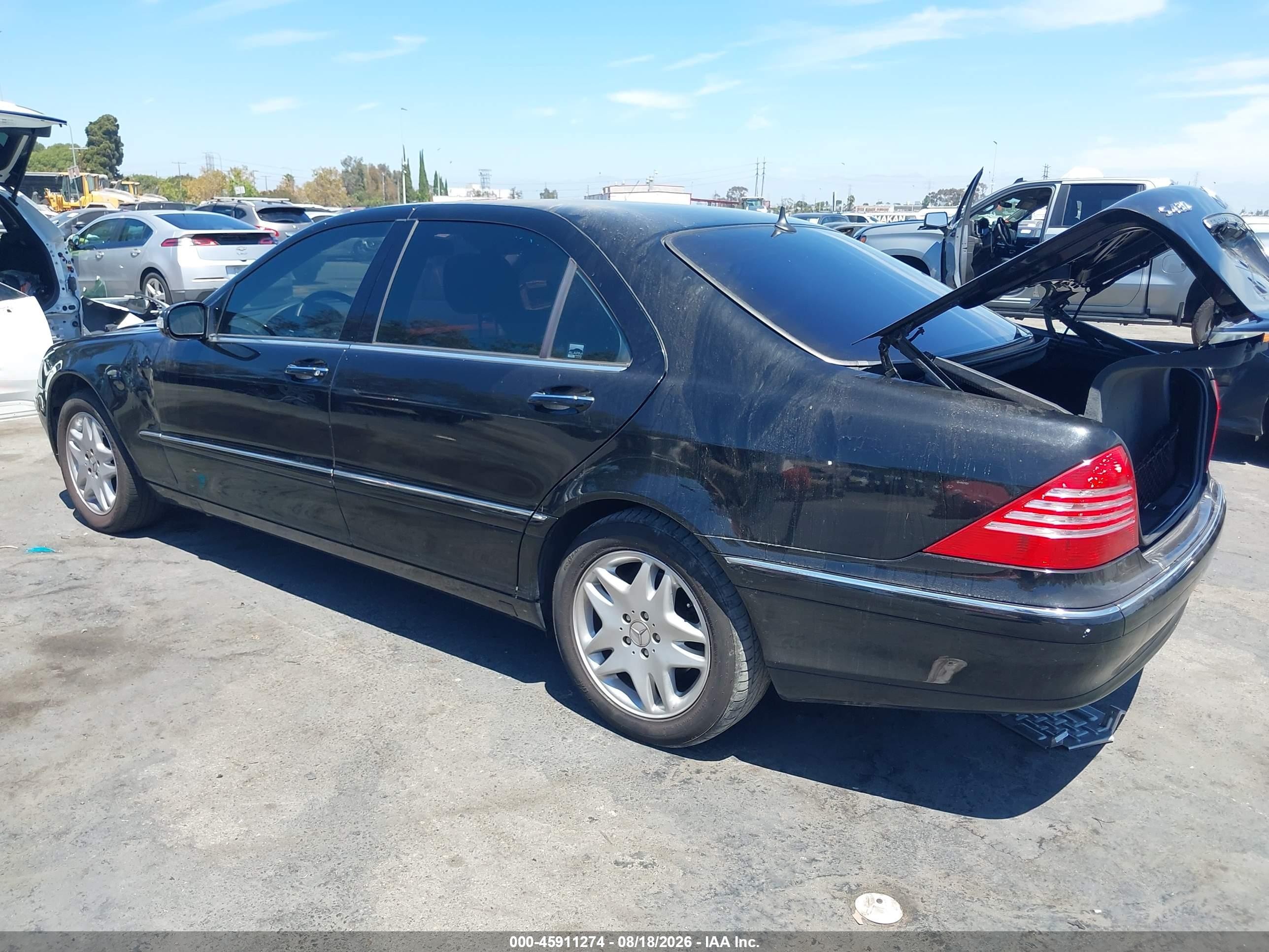 2003 Mercedes-benz S 430 Черный vin: WDBNG70J83A368586